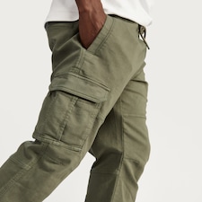 F&F Slim Fit Cargo Trousers in Khaki thumbnail 2
