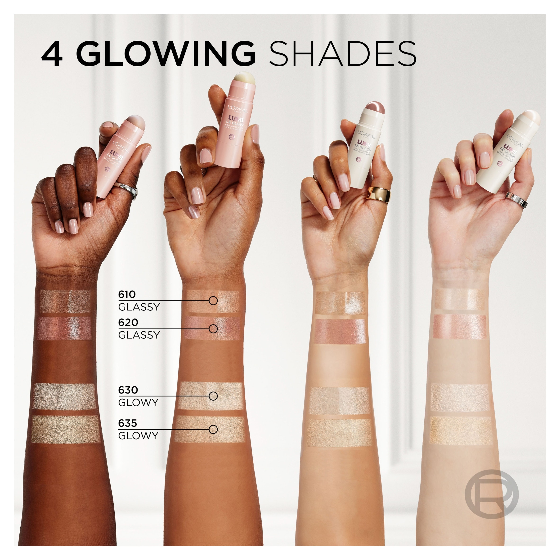 L'Oréal Paris Lumi Les Glass Sticks Highlighter, 620 Pink Ballet, 5g thumbnail 3