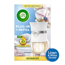 Air Wick Linen & White Orchid Plug In Kit 19ml