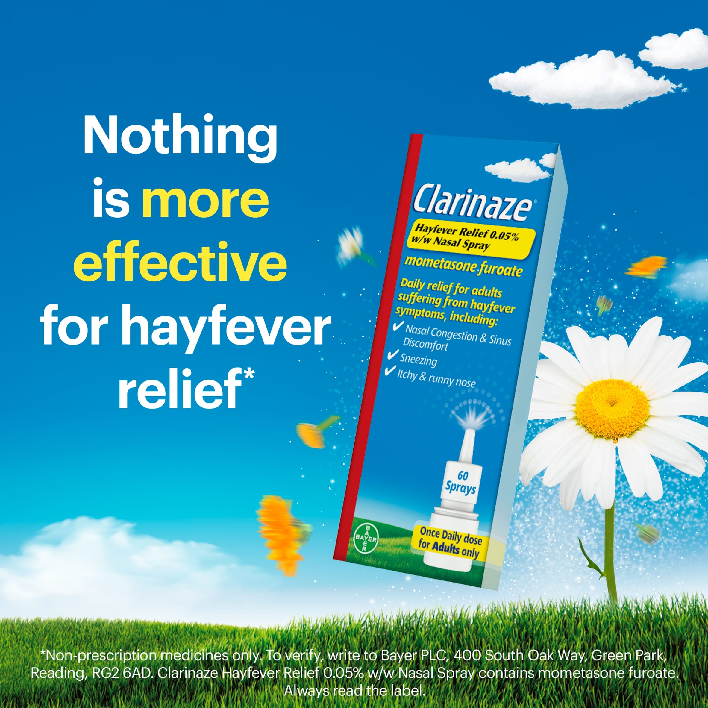 Clarinaze Hayfever Relief Nasal Spray 60 sprays 10g thumbnail 5