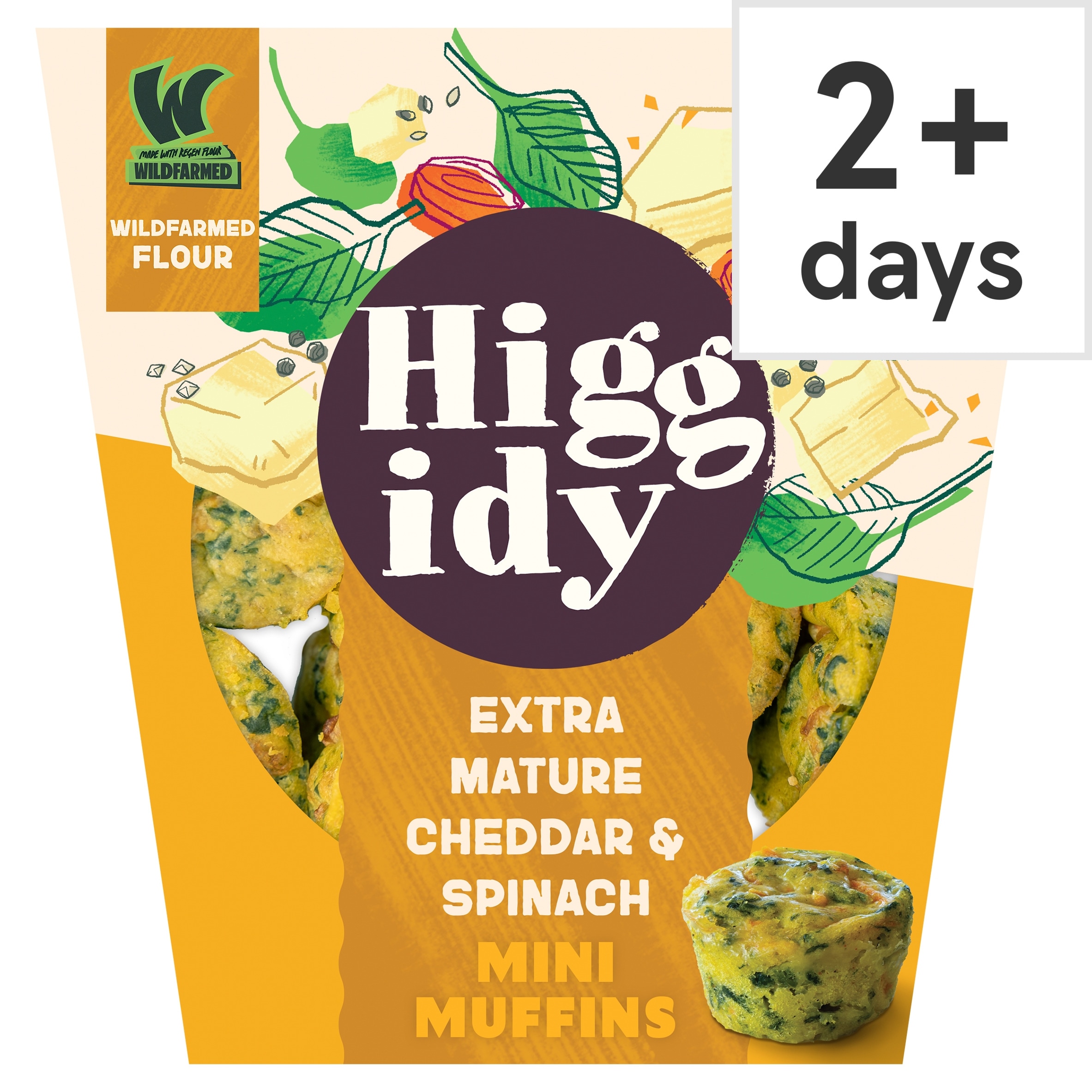 Higgidy Mature Cheddar & Spinach Muffins