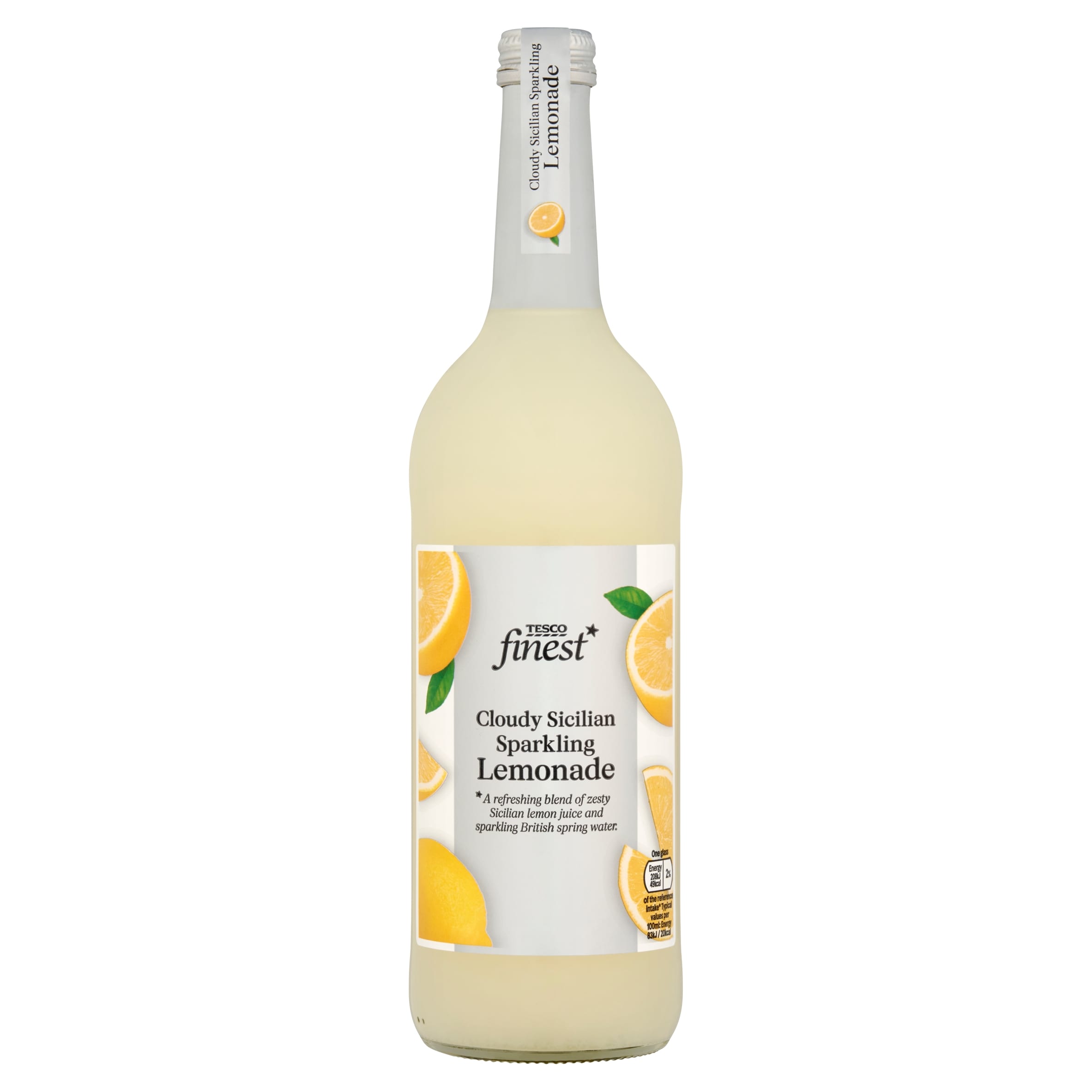 Tesco Finest Cloudy Sicilian Sparkling Lemonade 750ml