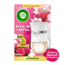 Air Wick Cherry Blossom & Raspberry Plug In Kit 19ml