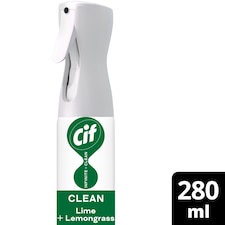 Cif Infinite Clean All in One: Clean Lime and Lemongrass Spray 280ml