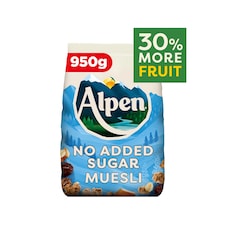 Alpen Muesli No Added Sugar 950g