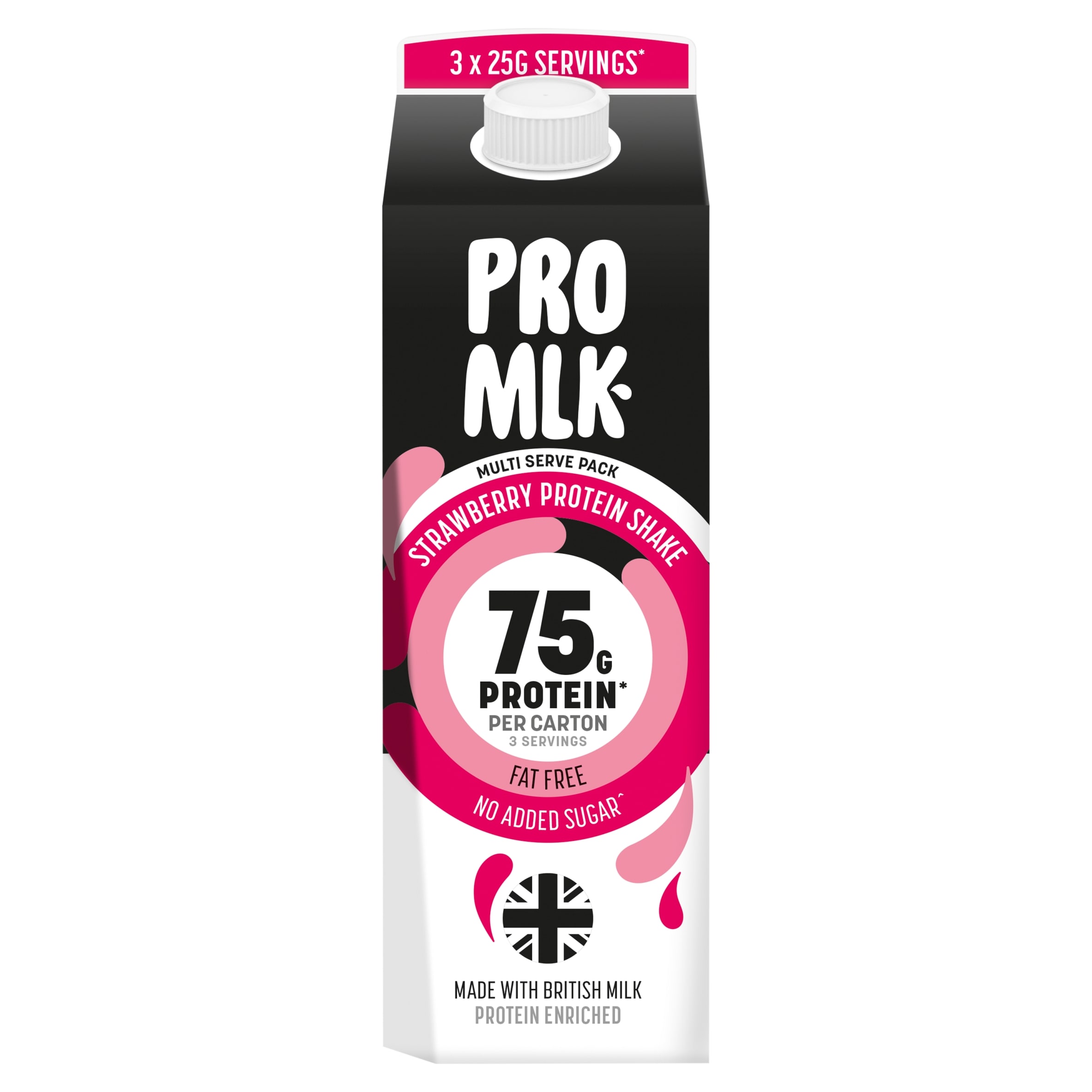 Pro Mlk Protein Shake Strawberry 1L