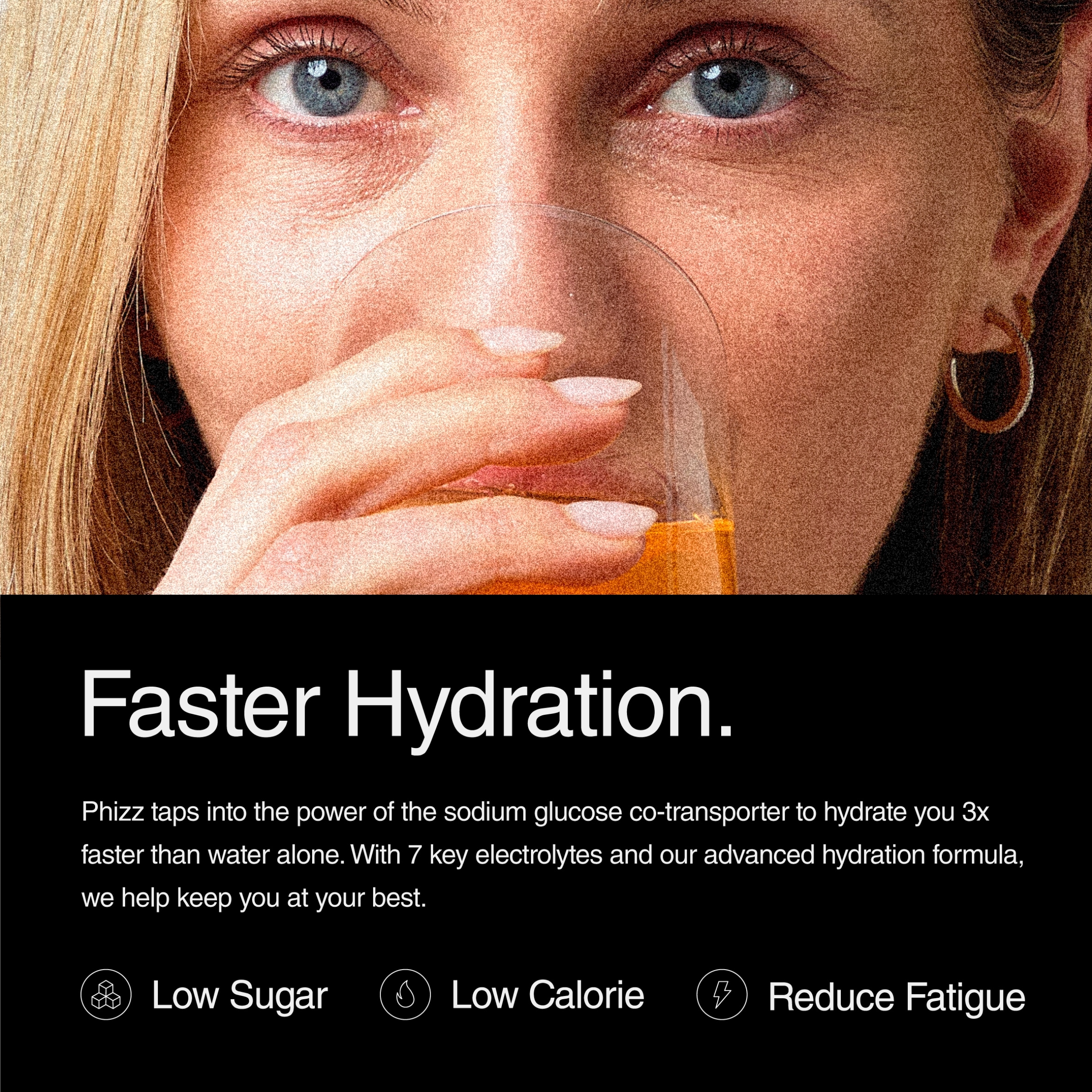 Phizz Daily Energy Orange Hydration, Caffeine, Electrolytes & Vitamins Effervescent Tablets x20 thumbnail 4