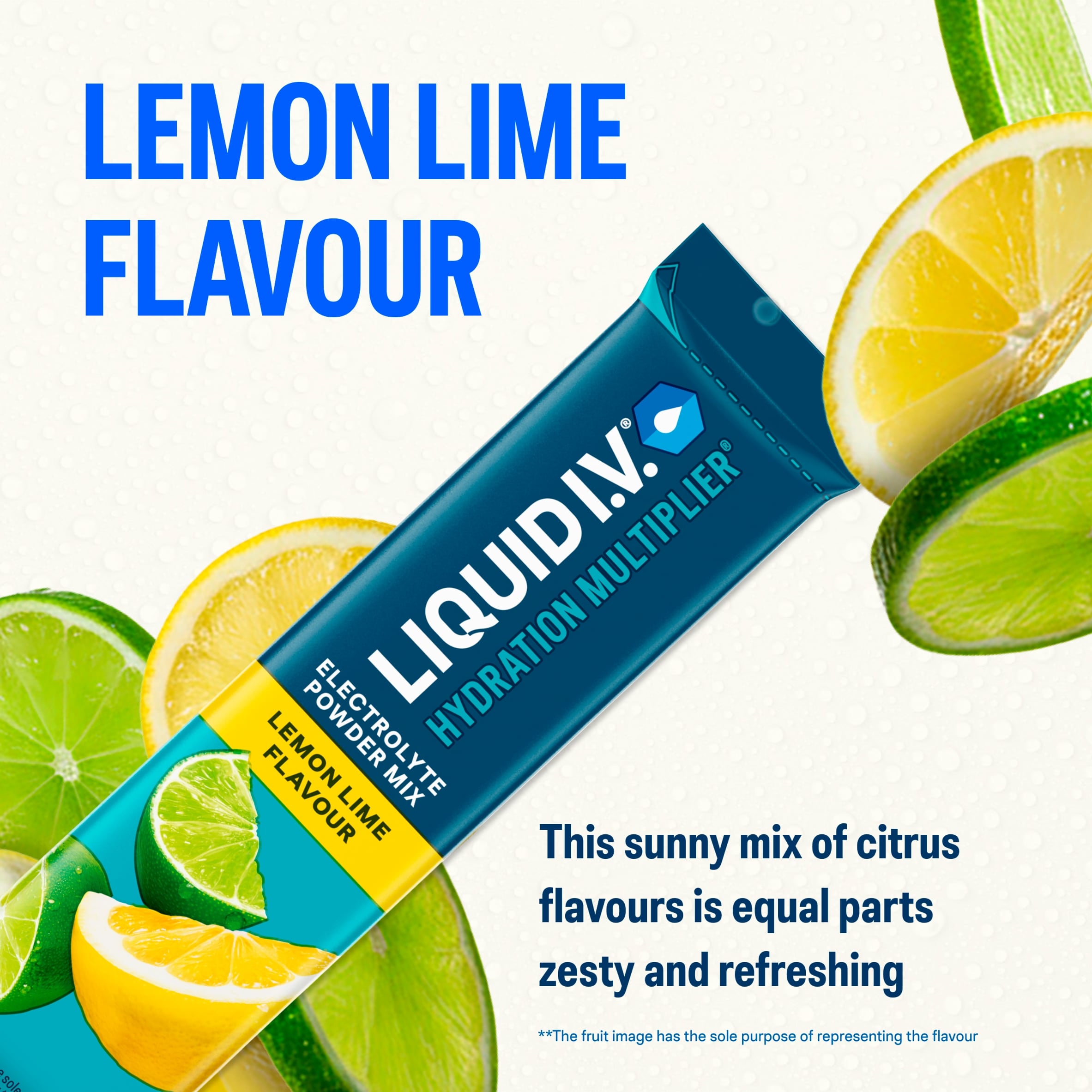 Liquid I.V. Hydration Multiplier Electrolyte Powder Mix Lemon Lime 6x16g thumbnail 3