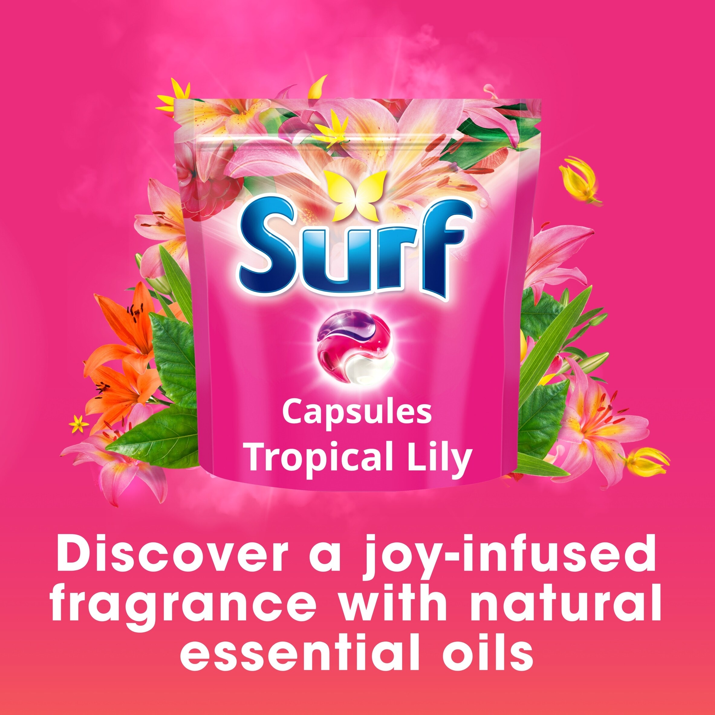 Surf 3 in 1 Tropical Lily Washing Capsules 51 Washes 882g thumbnail 2