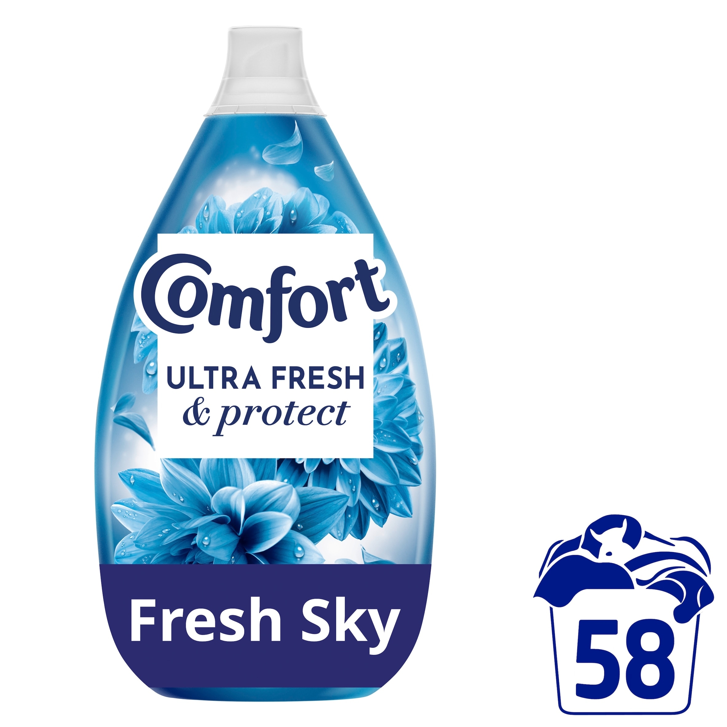 Comfort Intense Ultra Concentrated Fabric Conditioner Freshsky 58 Wash