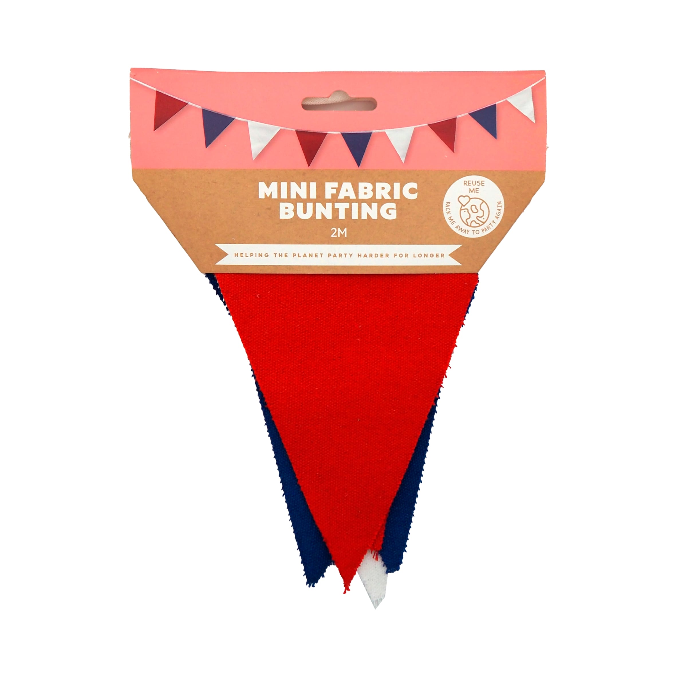 Mad Party Mini Fabric Bunting 2 metre