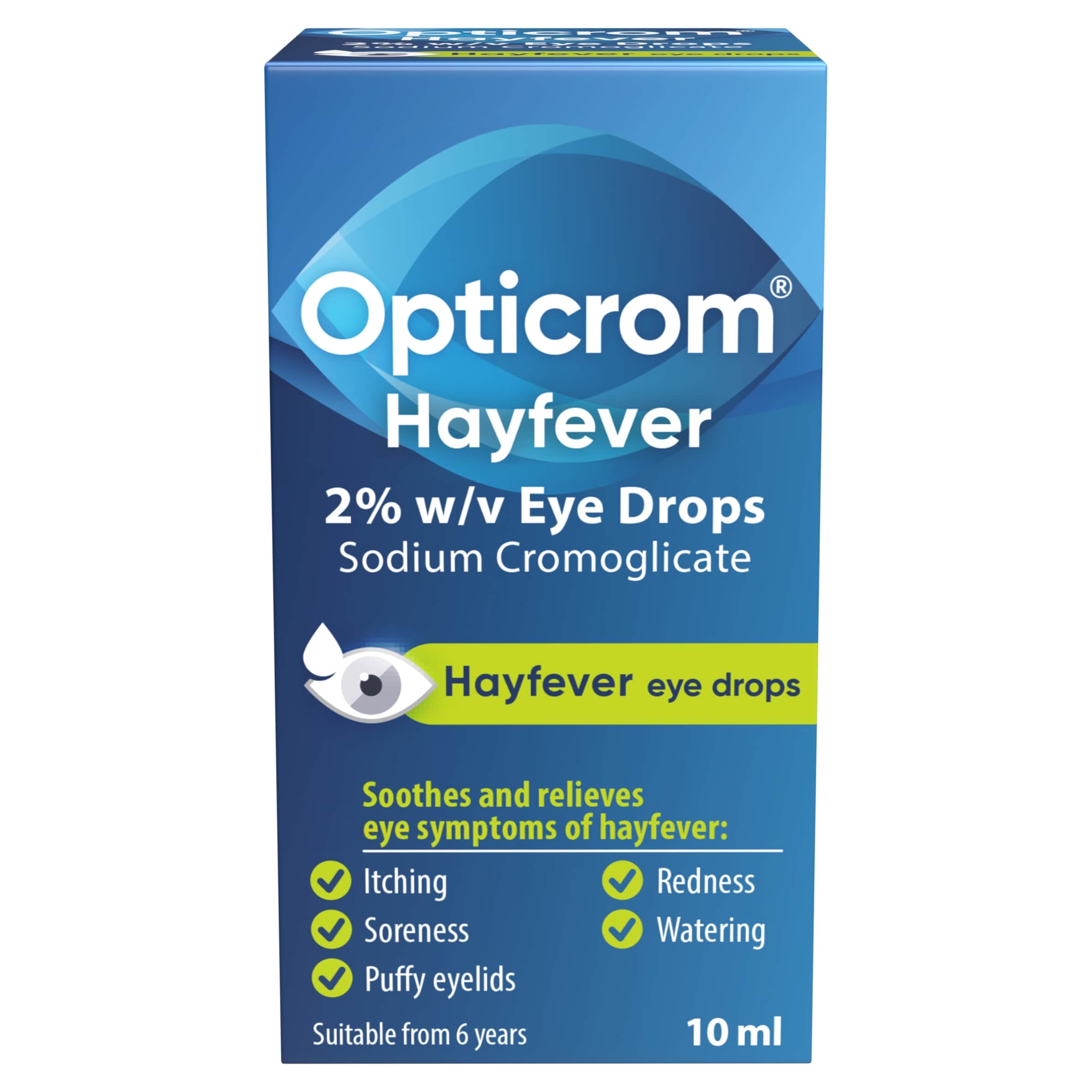 Opticrom Hayfever 2% Eye Drops 10ml 