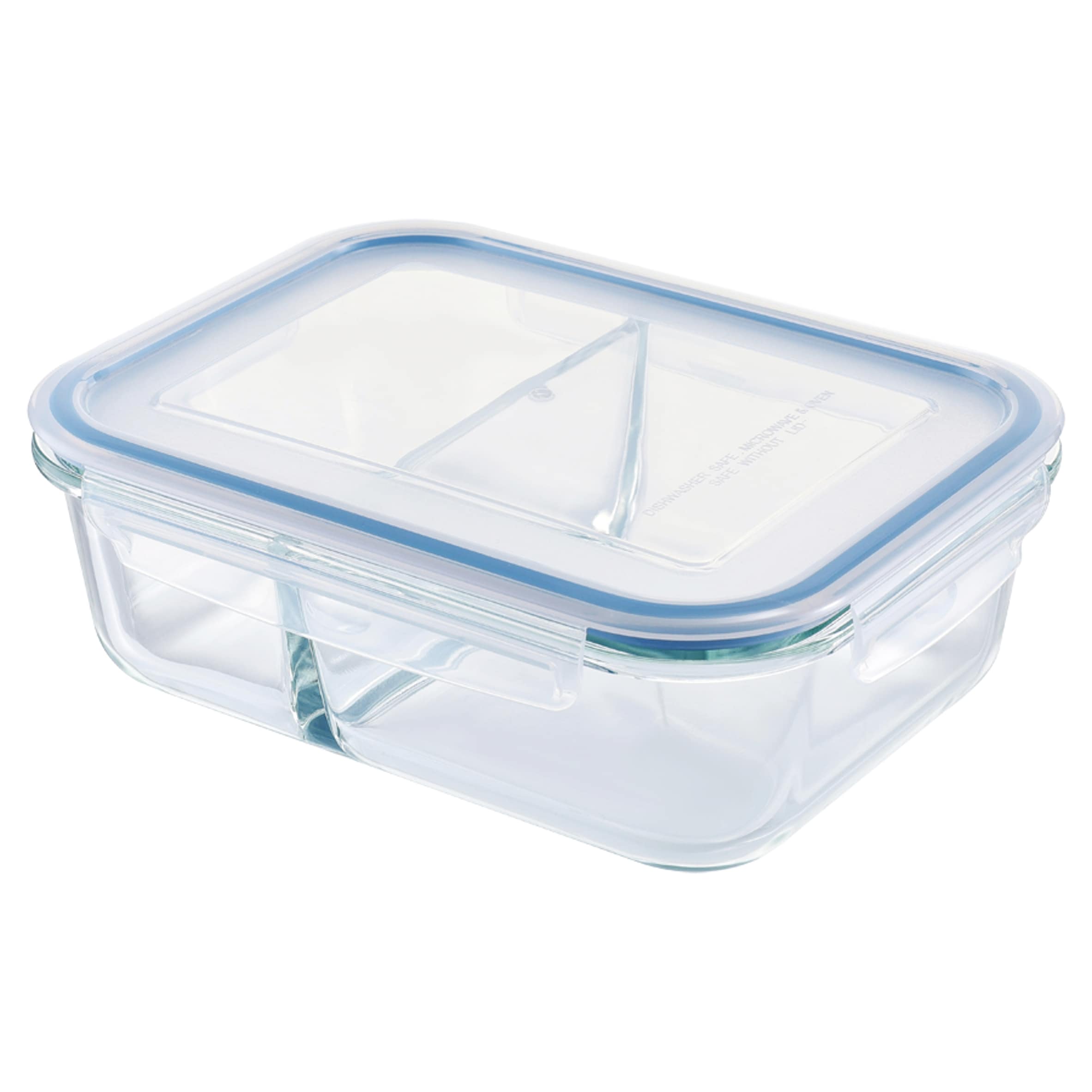 Go Cook Klip Glass Food Storage 1.3L with Divider