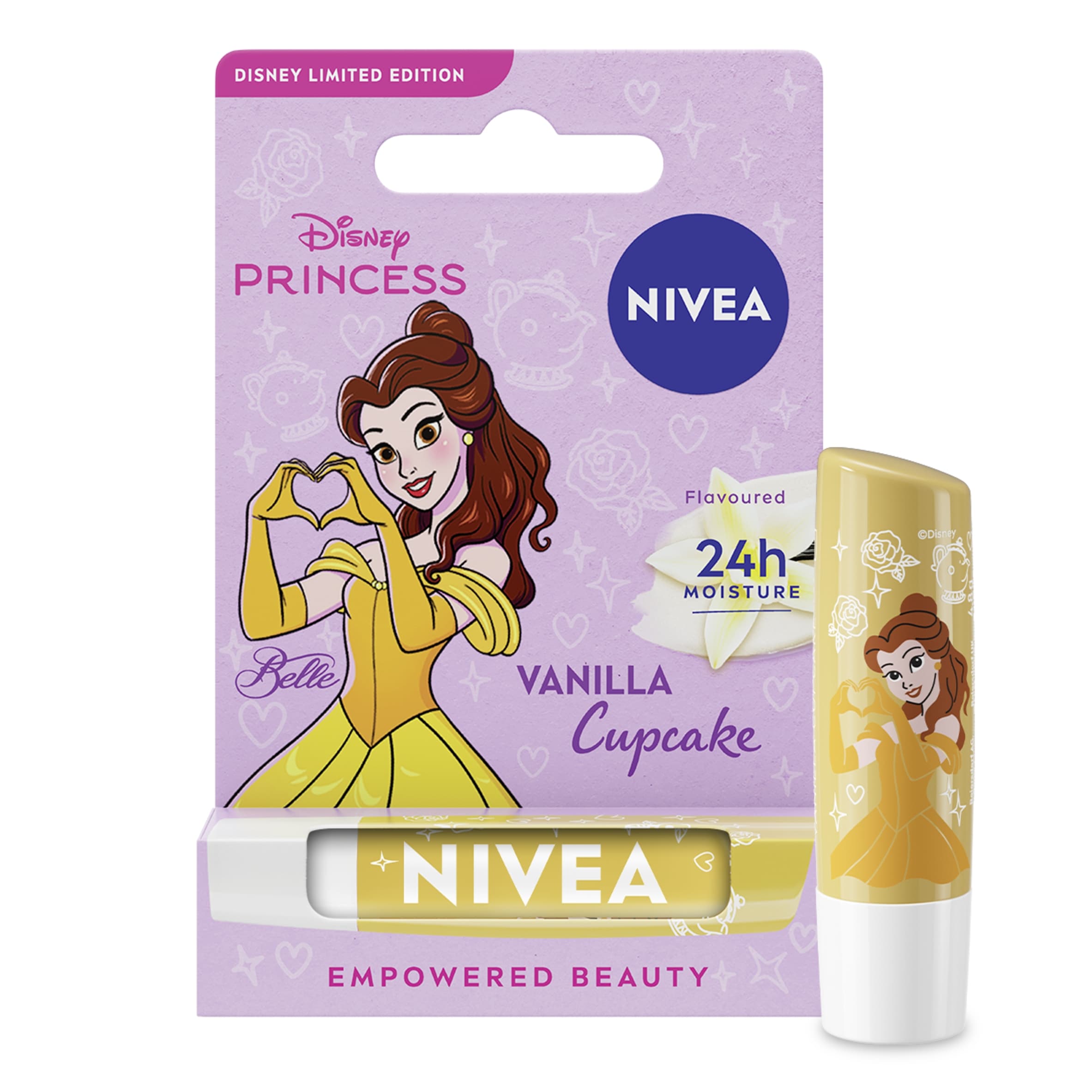 NIVEA Disney Belle Vanilla Cupcake Lip Balm 4.8g