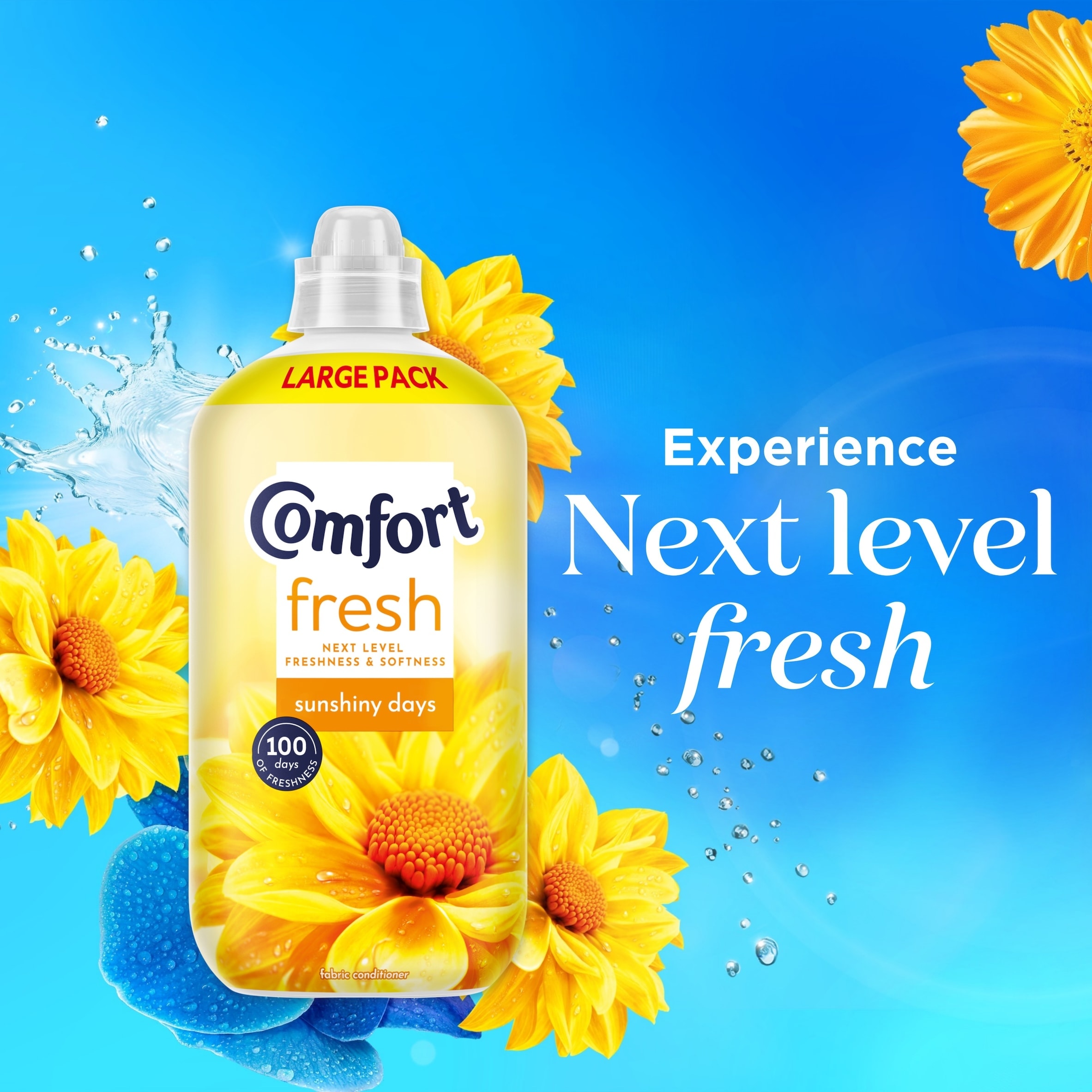 Comfort Fresh Fabric Conditioner Sunshiny Days 52 Washes 1560ml thumbnail 3