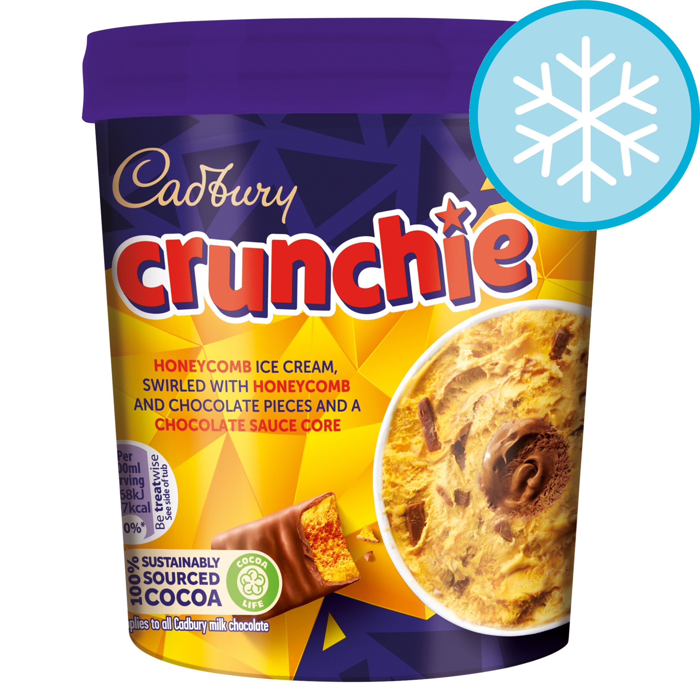Cadbury Crunchie Ice Cream Tub