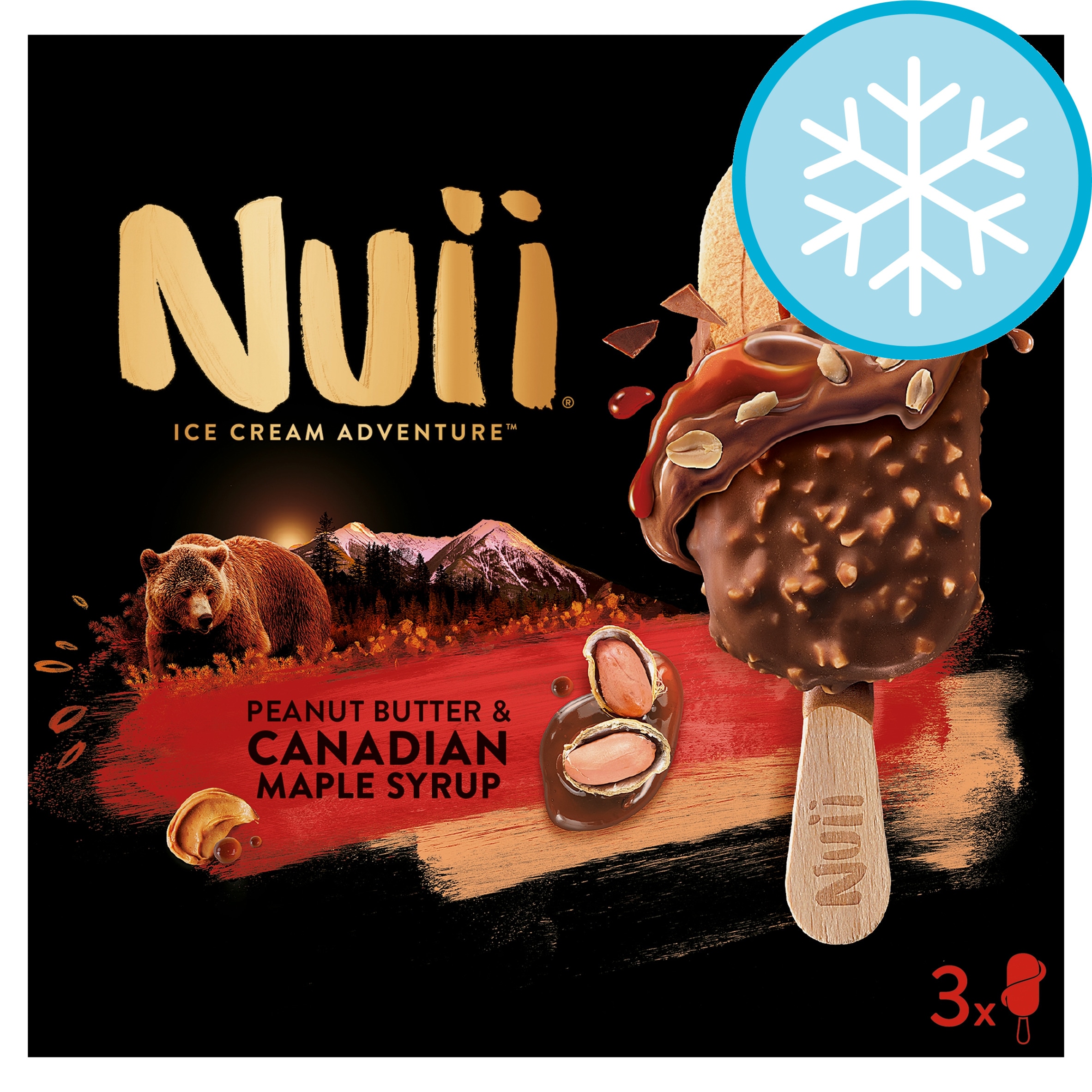 Nuii Peanut butter and Canadian Maple Syrup Ice Cream
