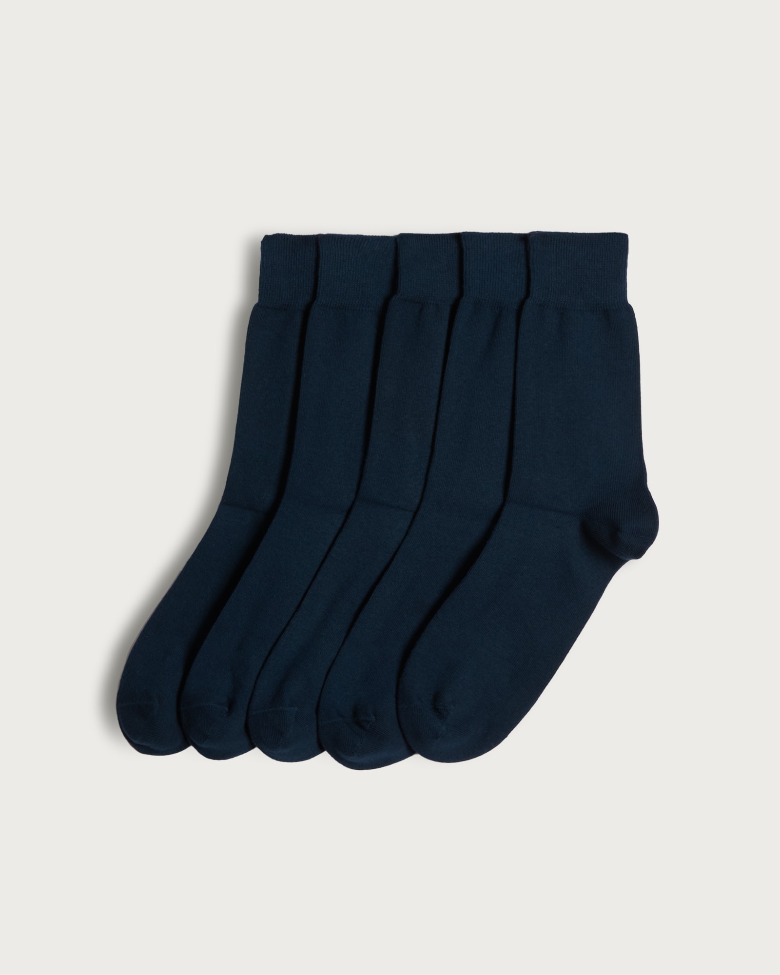 F&F 10-Pack Cotton Rich Ankle Socks  in Navy