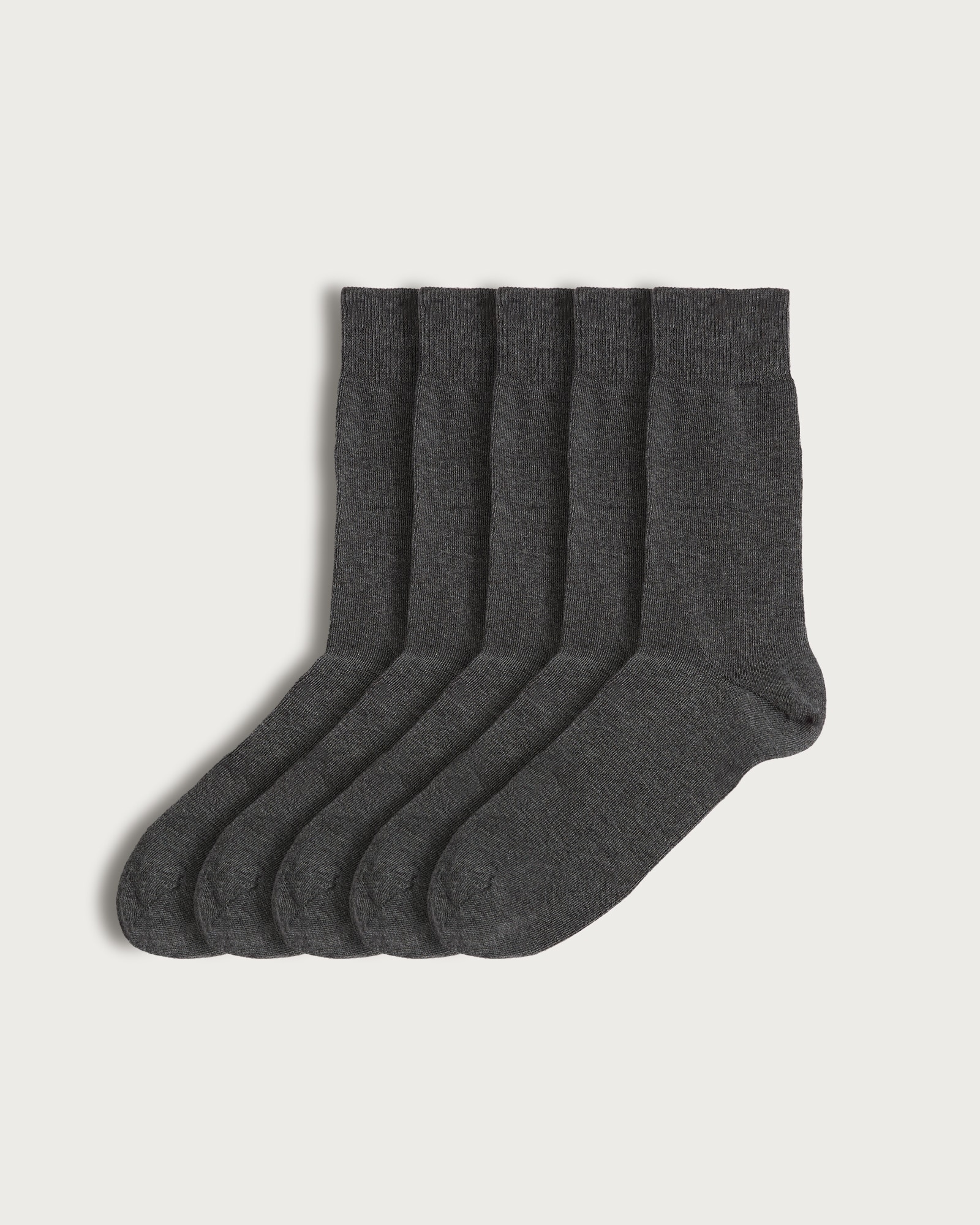 F&F 5-Pack Cotton Blend Ankle Socks  in Multi Grey