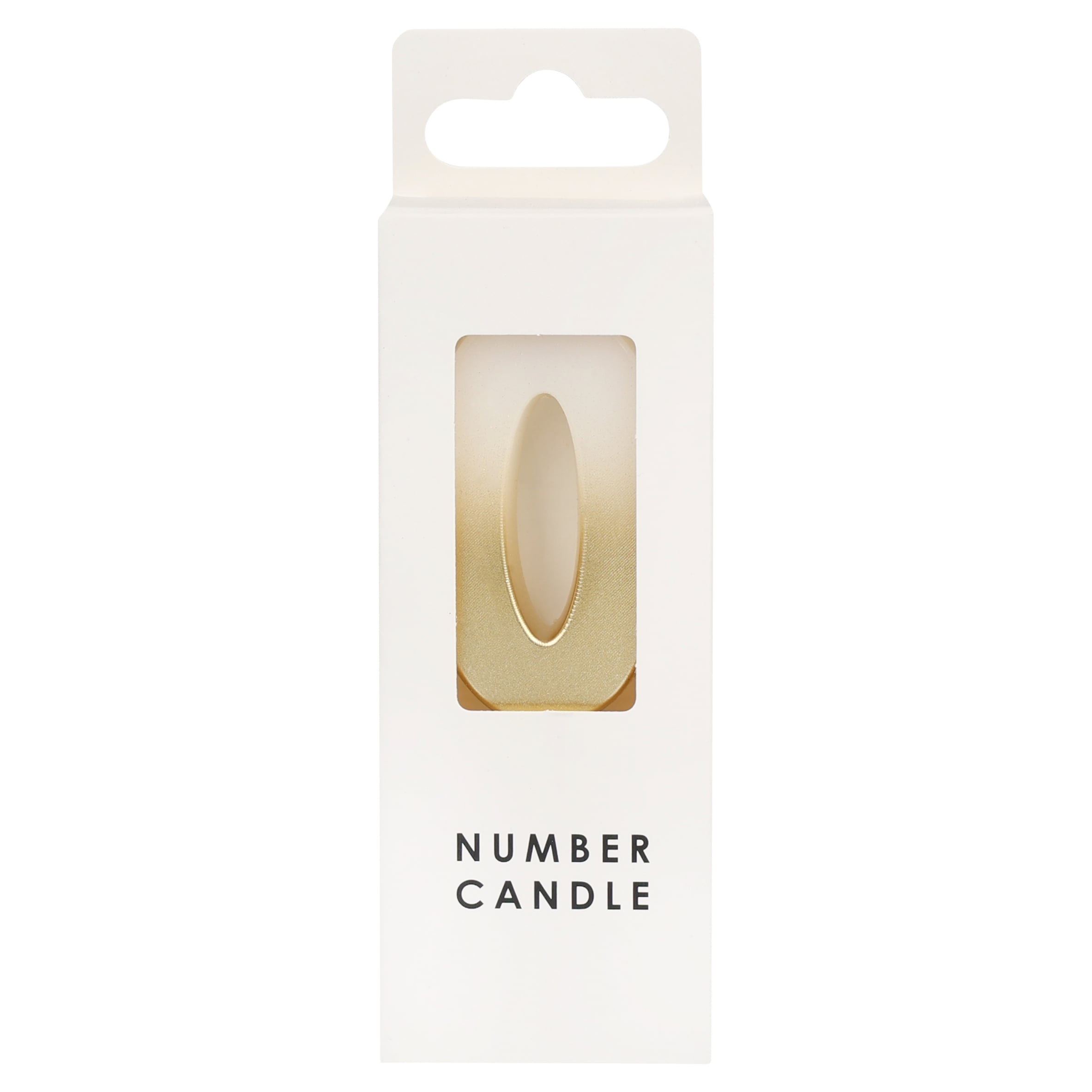 TABLE FUN NUMERICAL CANDLE NO.0 - GOLD
