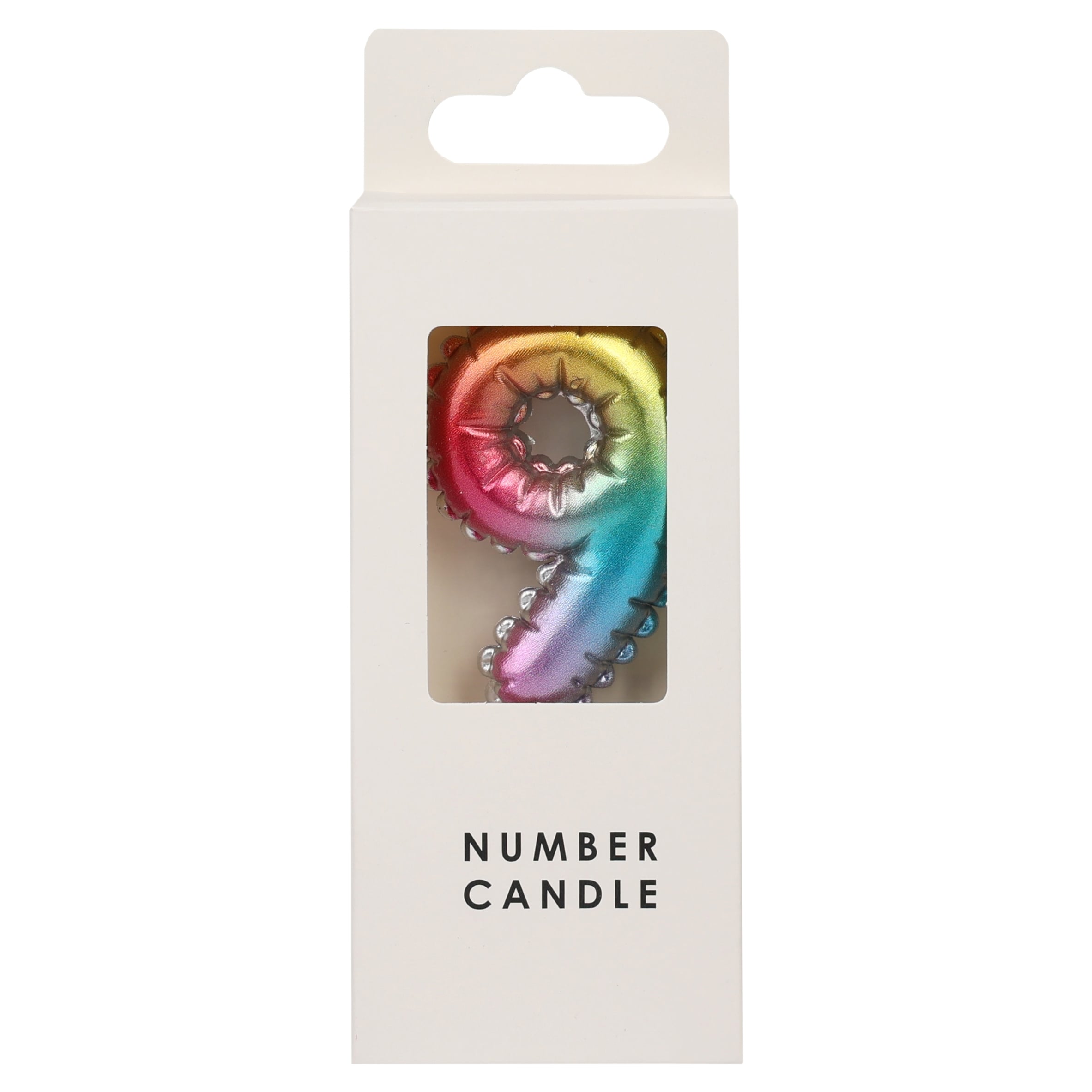 Table Fun Numerical Candle No.9 - MULTICOLOUR