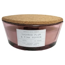 F&F Home Crackle Sugared Plum & Pink Pepper Candle 425g