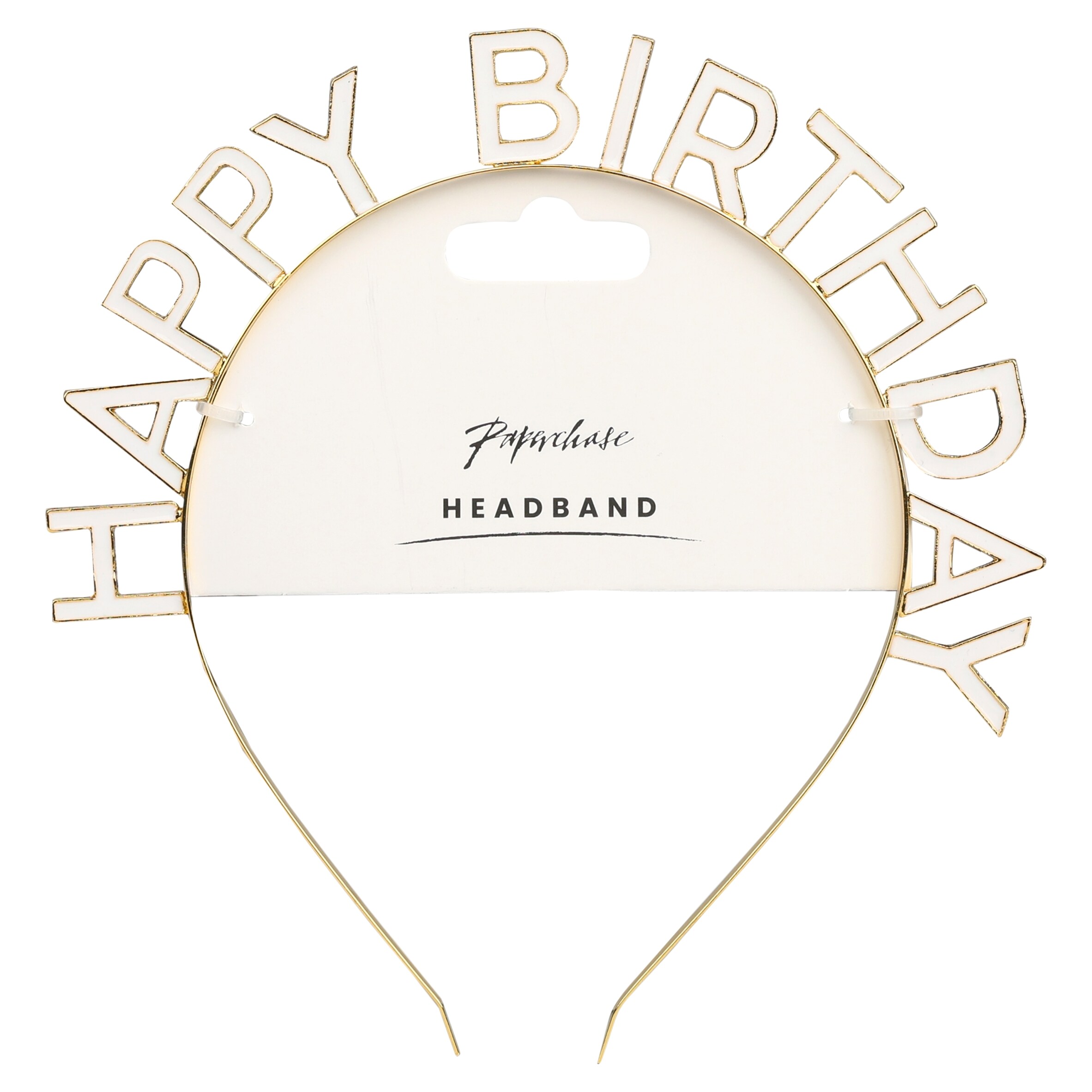 Paperchase happy Birthday Headband Gold