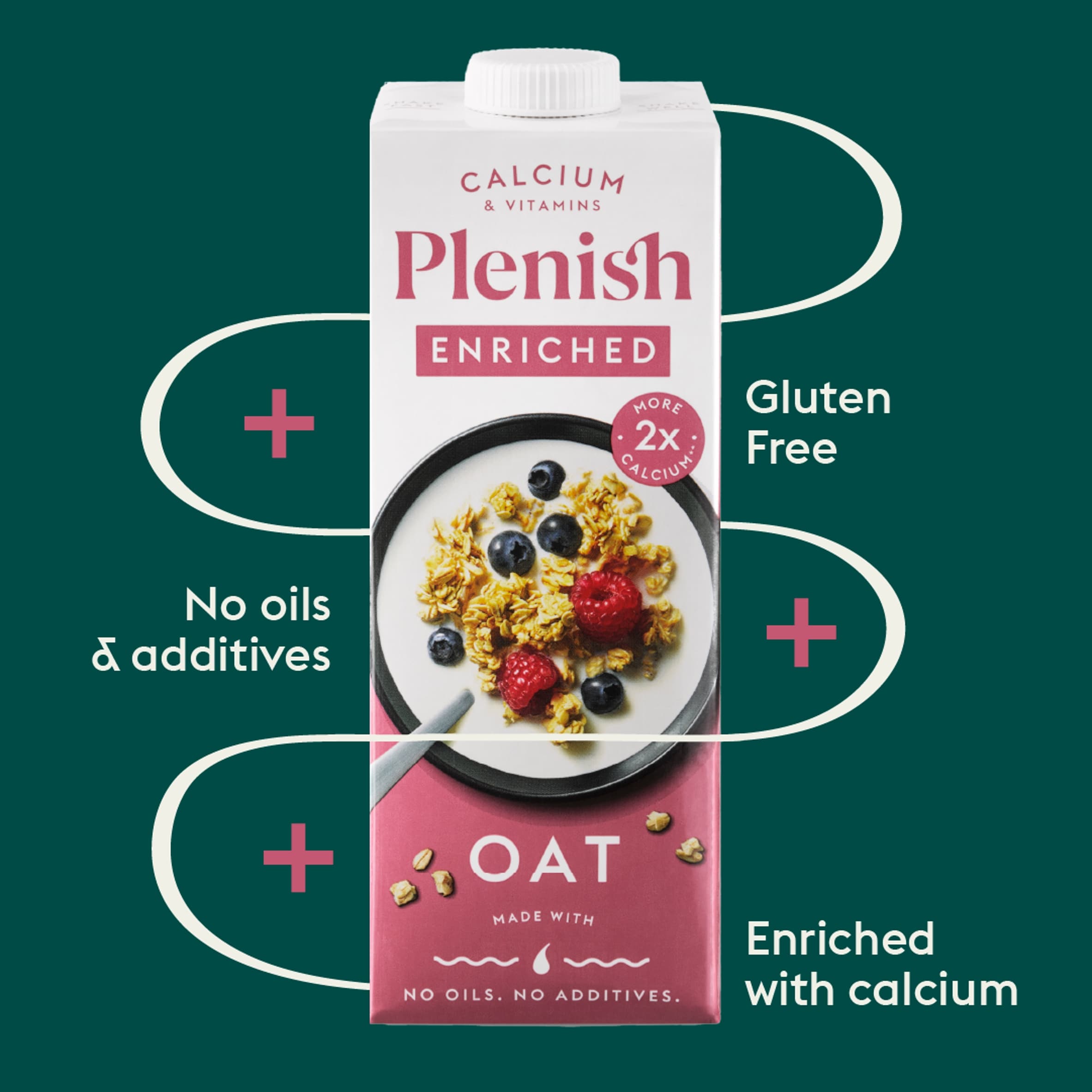 Plenish Enriched Oat Drink with added Vitamins & Calcium 1L thumbnail 3