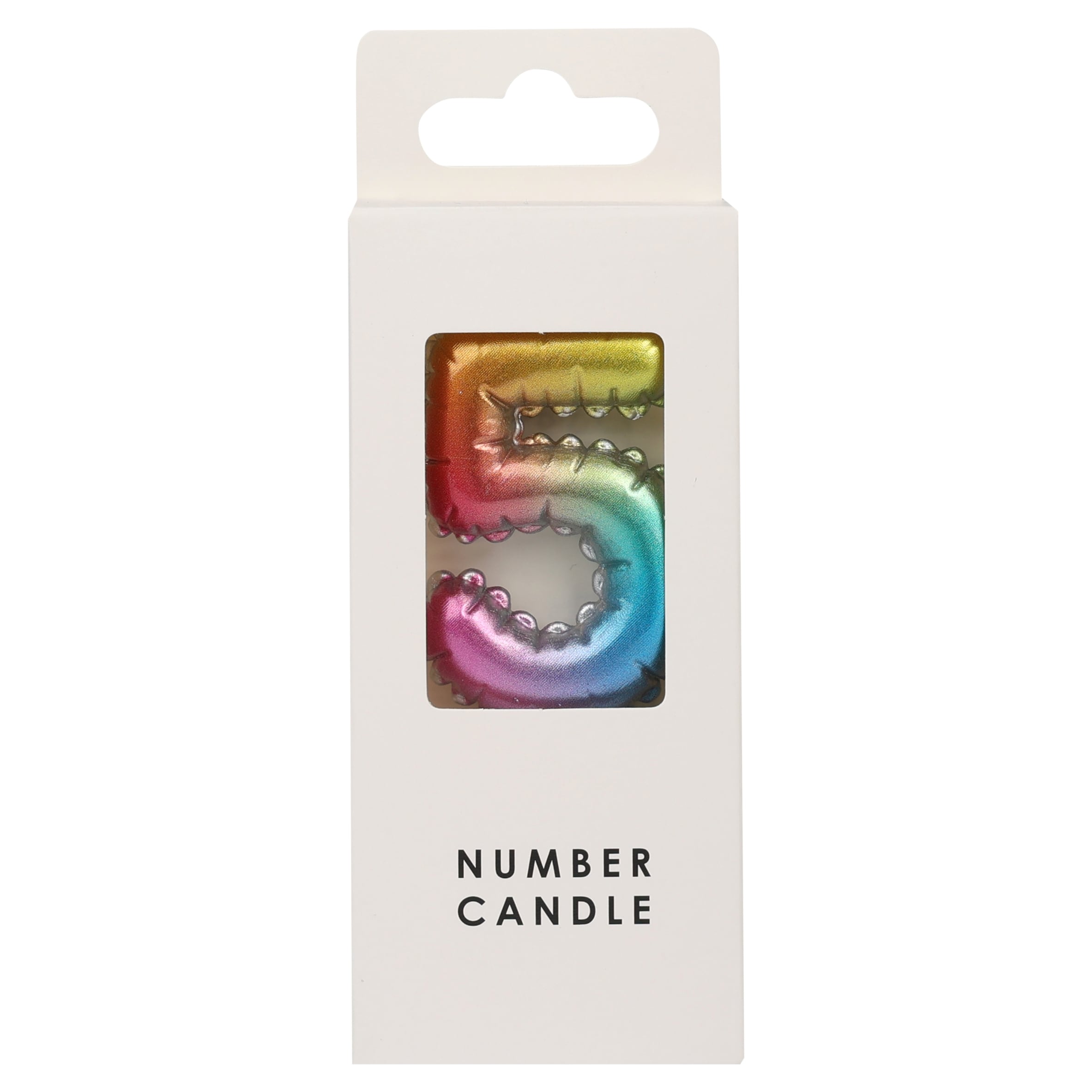 TABLE FUN NUMERICAL CANDLE NO.5 - MULTICOLOUR