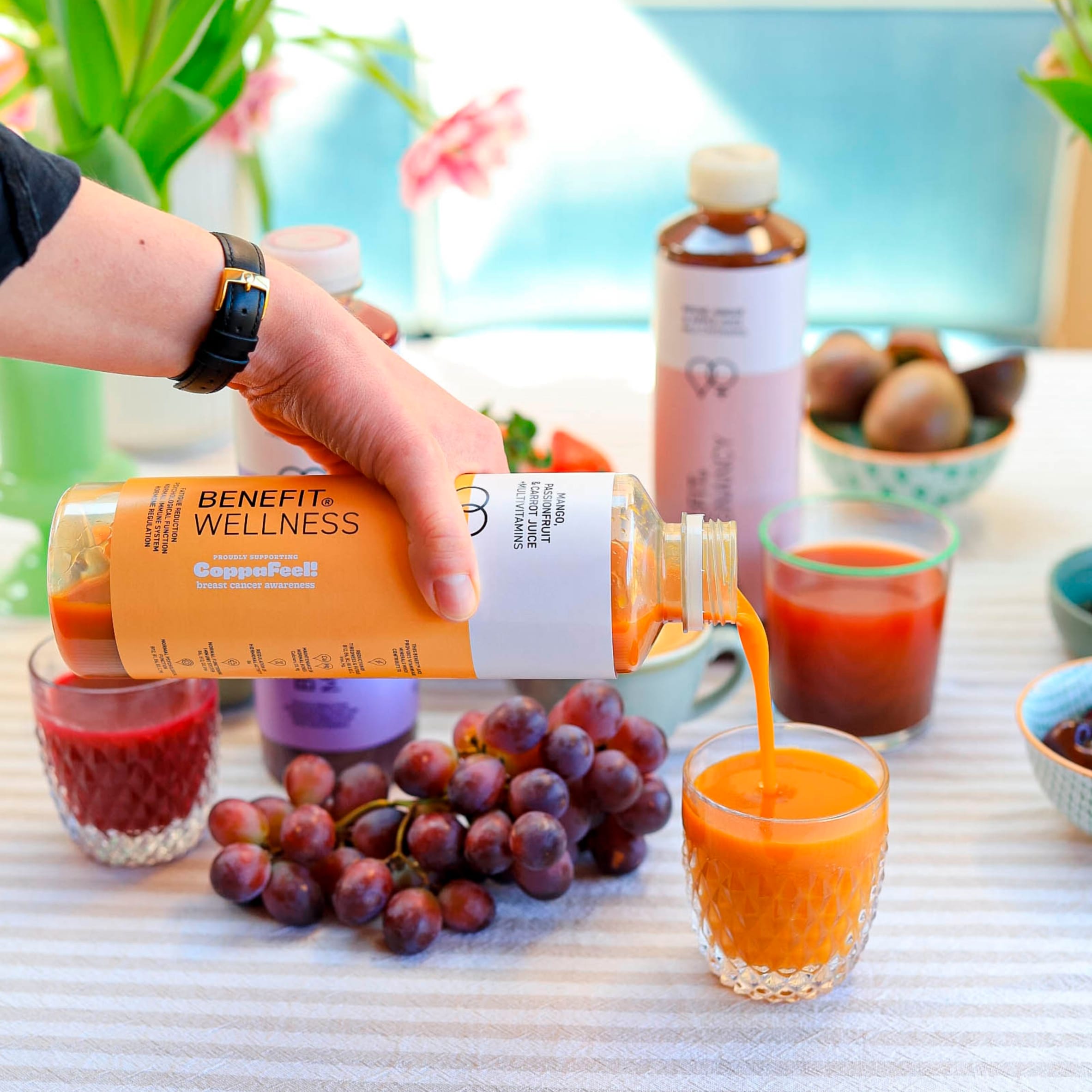 BENEFIT WELLNESS MANGO, PASSION FRUIT & CARROT JUICE + MULTIVITAMINS 750ml. thumbnail 5