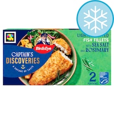 Birds Eye Captain's Discoveries Lightly Dusted Fish Fillets with Sea Salt & Rosemary 280g