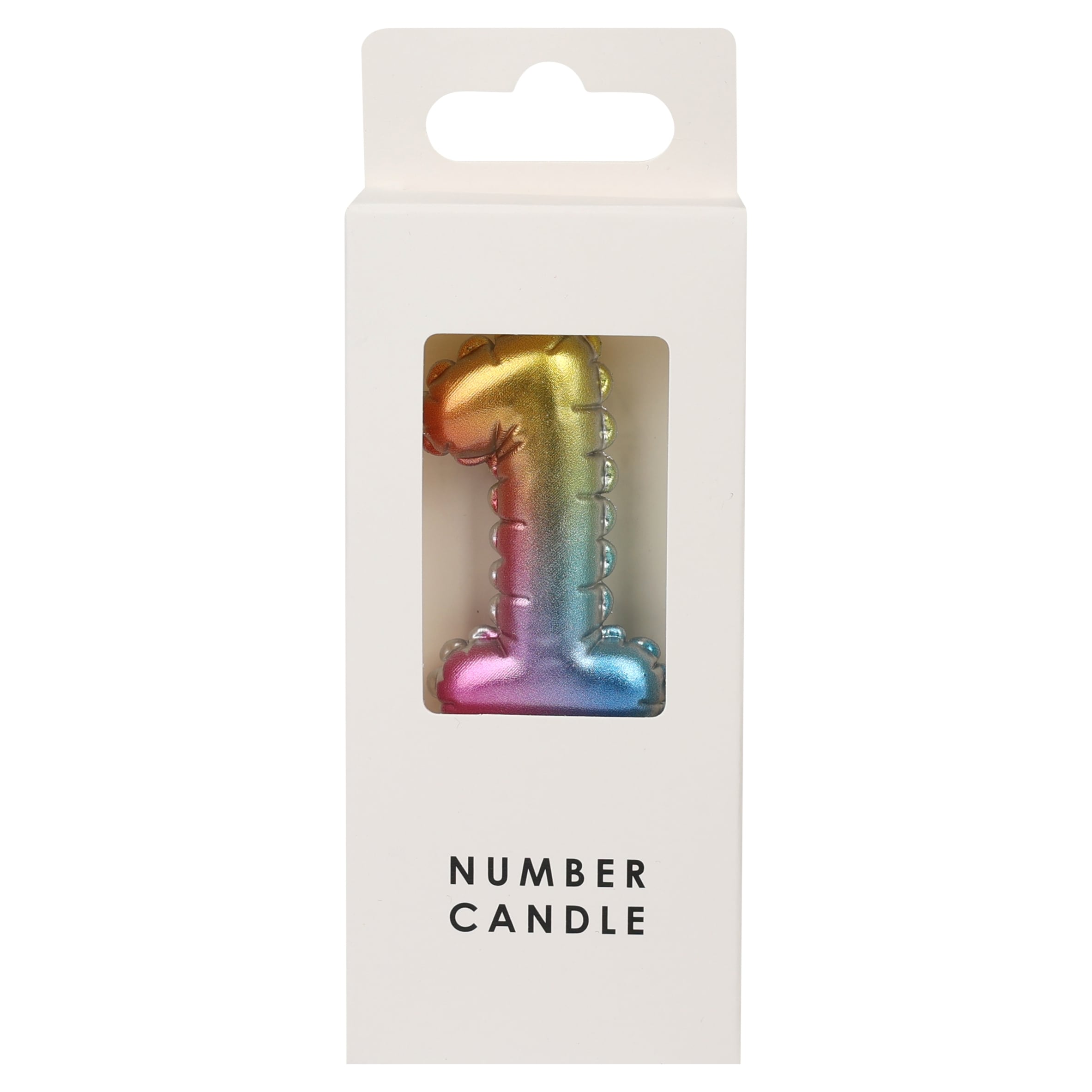 TABLE FUN NUMERICAL CANDLE NO. 1 - MULTICOLOUR