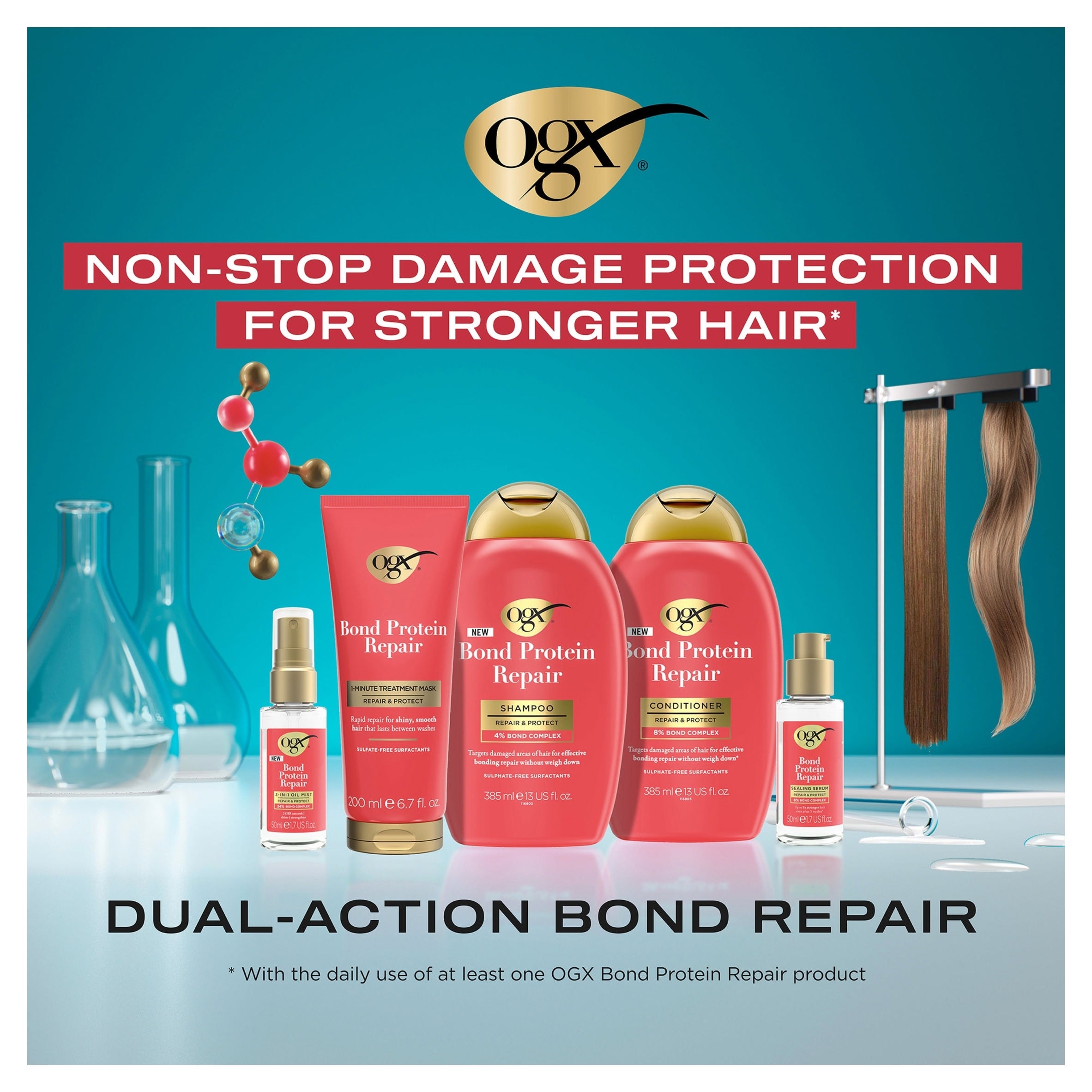 OGX Bond Protein Repair 1-Minute Treatment Mask 200ml thumbnail 3