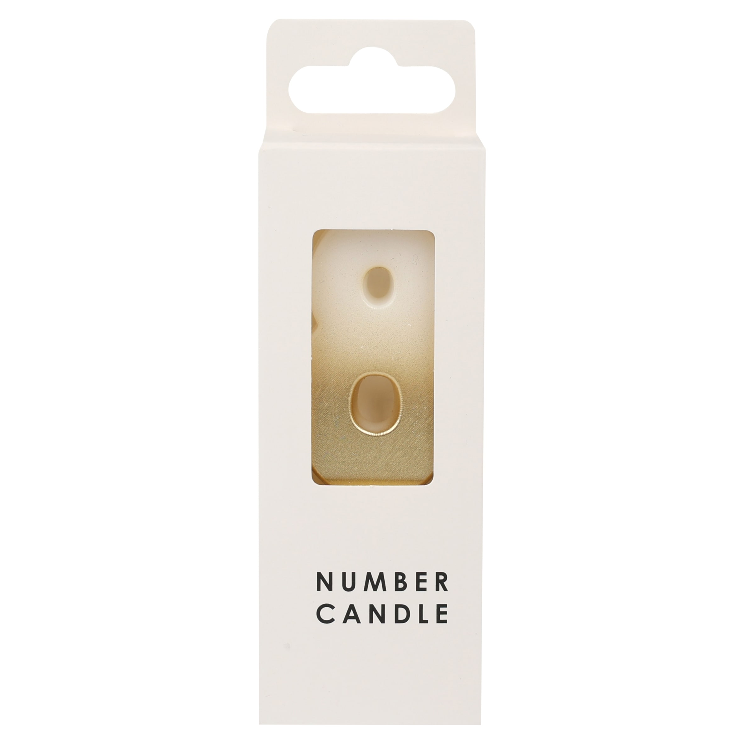 TABLE FUN NUMERICAL CANDLE NO. 8 - GOLD