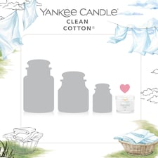 Yankee Signature Clean Cotton Votive Candle 37g thumbnail 3