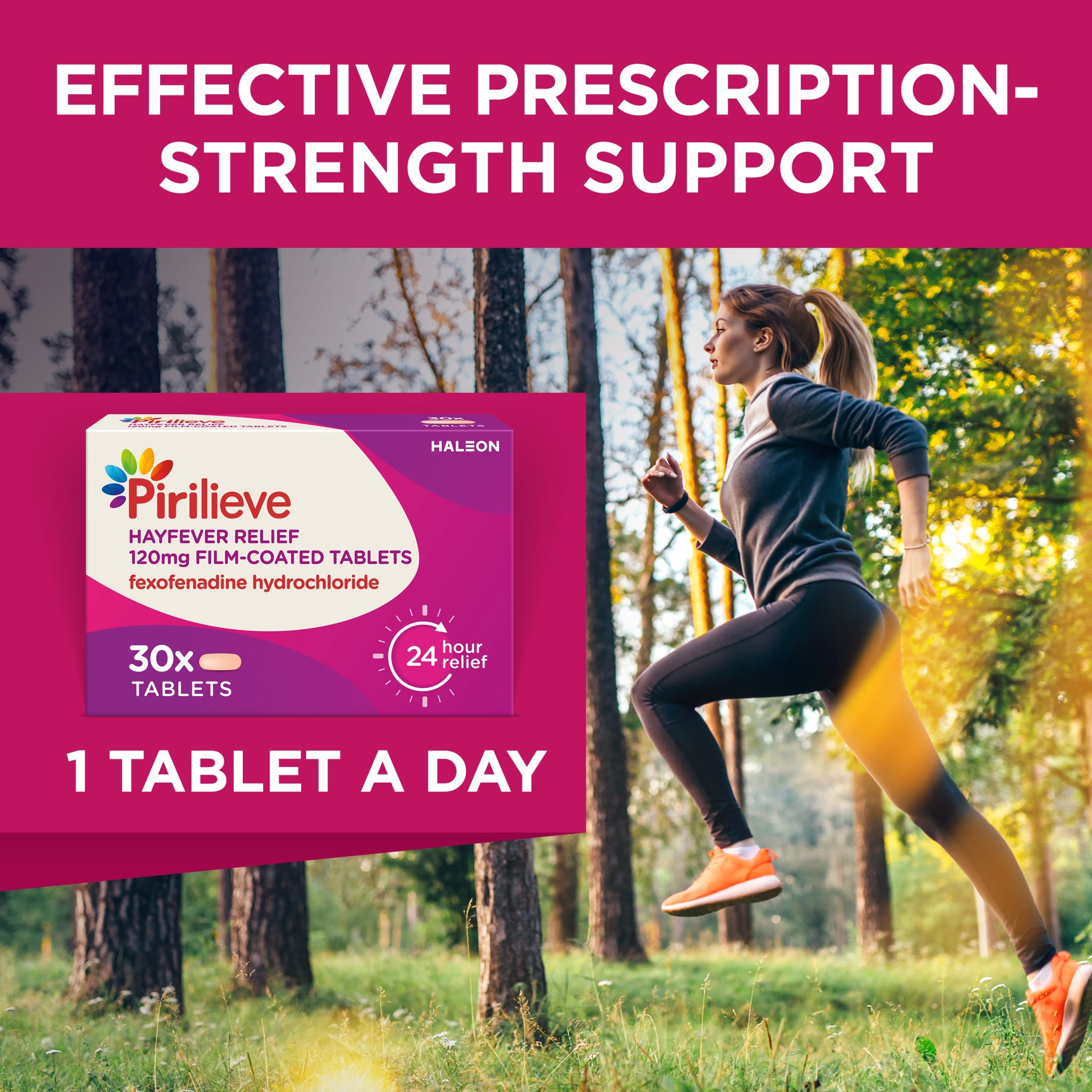 Pirilieve Hayfever Relief Fexofenadine 120mg Tablets 30s thumbnail 5