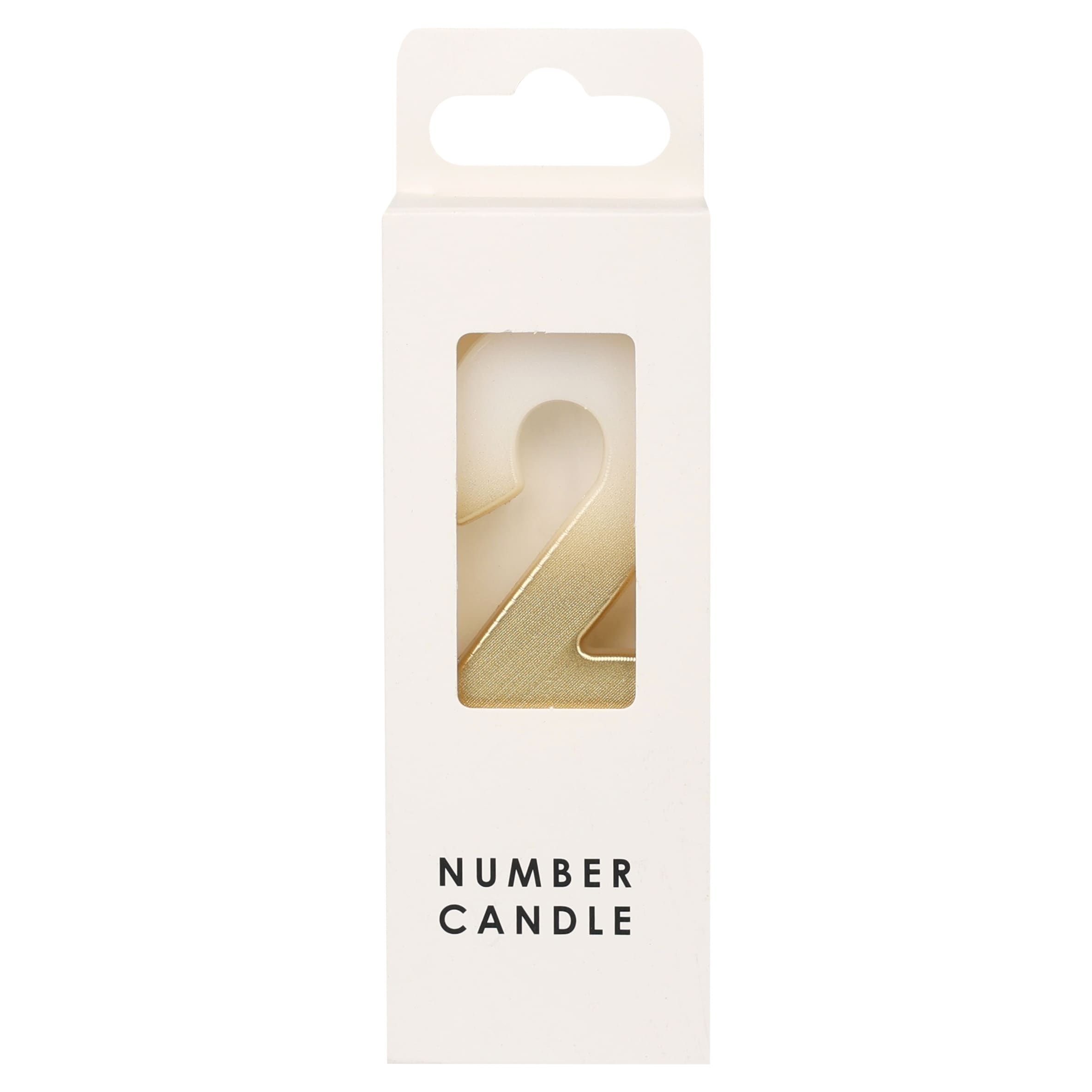 Table Fun Gold Numerical Candle No. 2 - GOLD