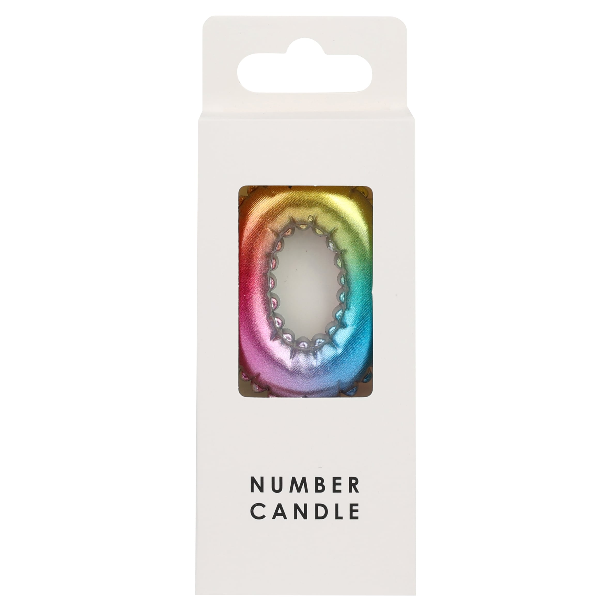 TABLE FUN NUMERICAL CANDLE NO.0 - MULTICOLOUR