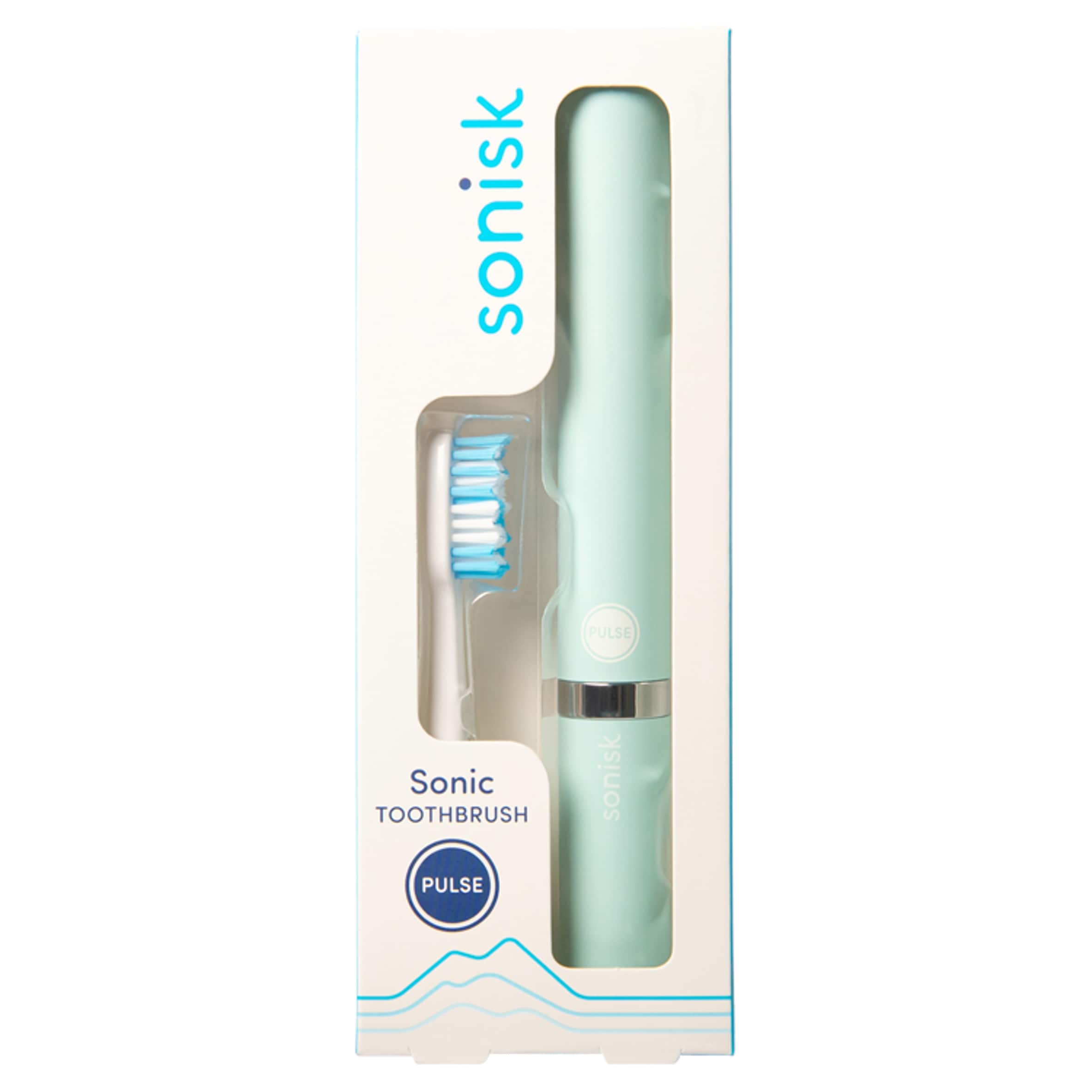Sonisk Pulse Battery Powered Travel Toothbrush - Teal