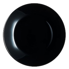 Luminarc black glass dinner plate
