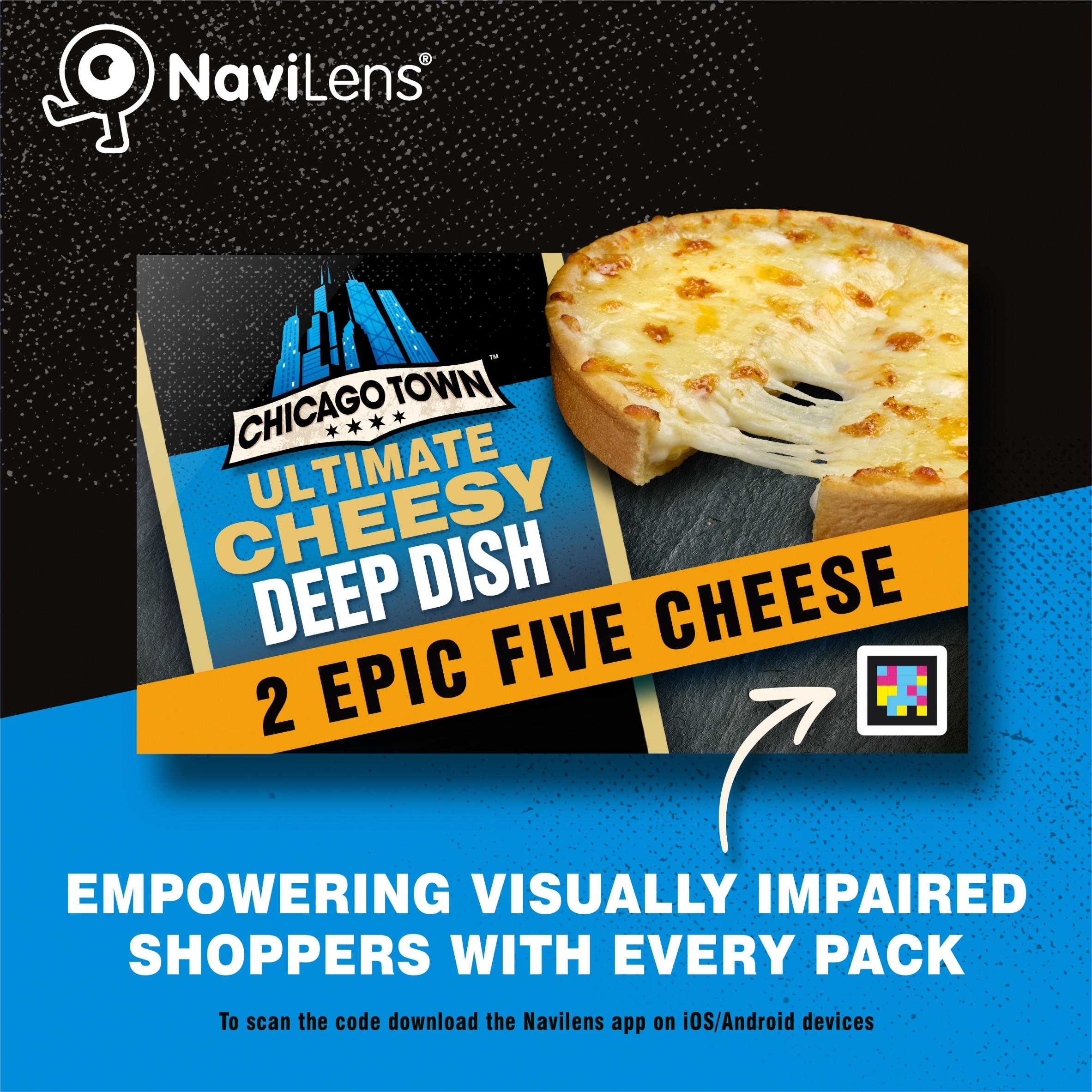 Chicago Town Ultimate Cheesy Deep Dish Epic Five Cheese Pizza 2 x 164g thumbnail 2