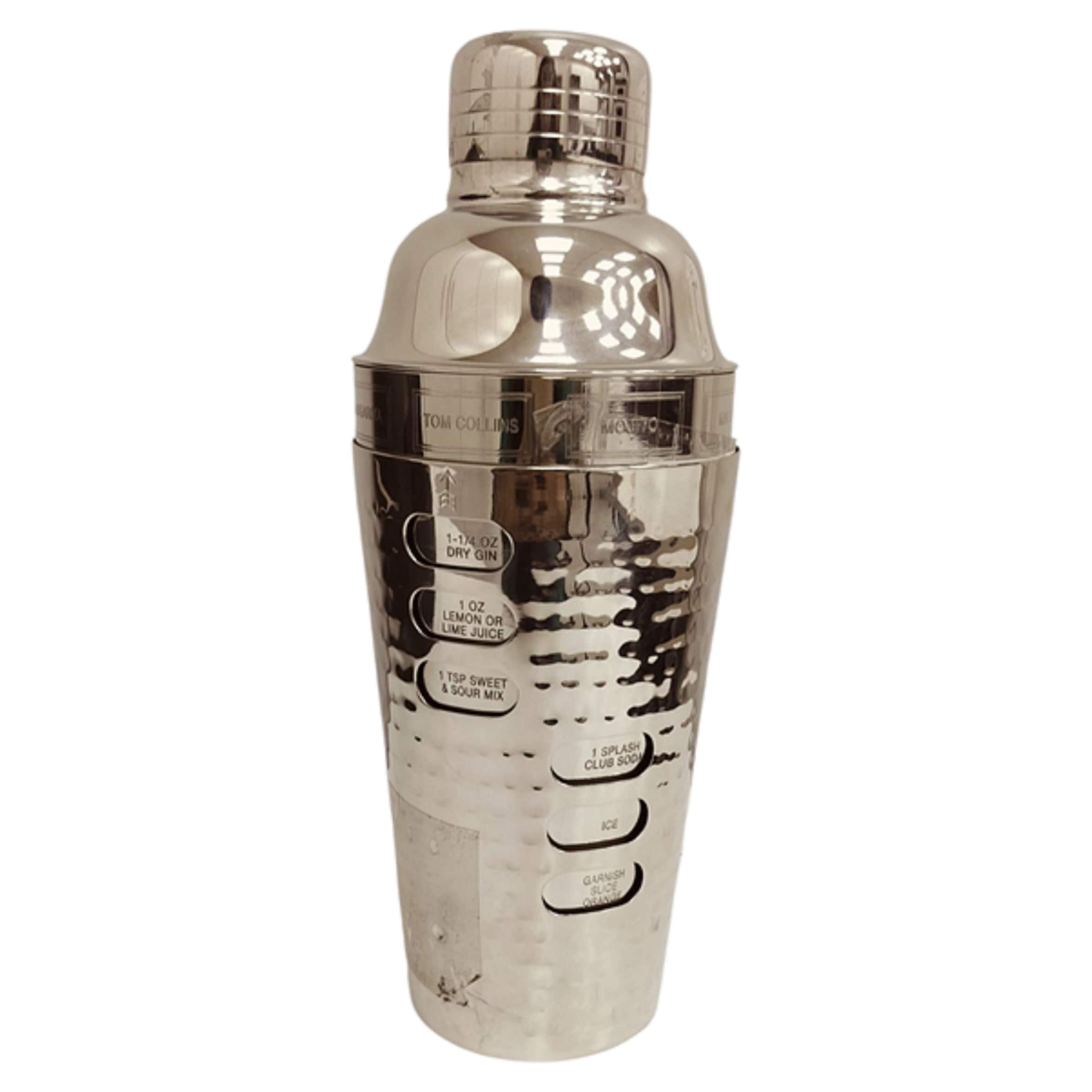 F&F Home Hammered Silver Cocktail Shaker