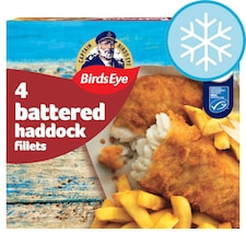 Birds Eye 4 Battered Haddock Fillets 400g