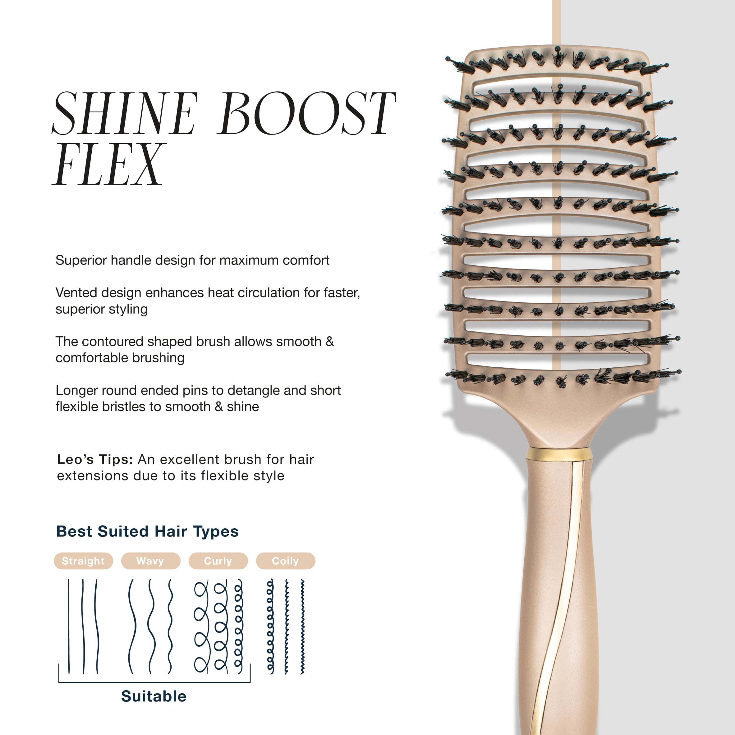 LEO BANCROFT SHINE BOOST FLEX BRUSH thumbnail 2