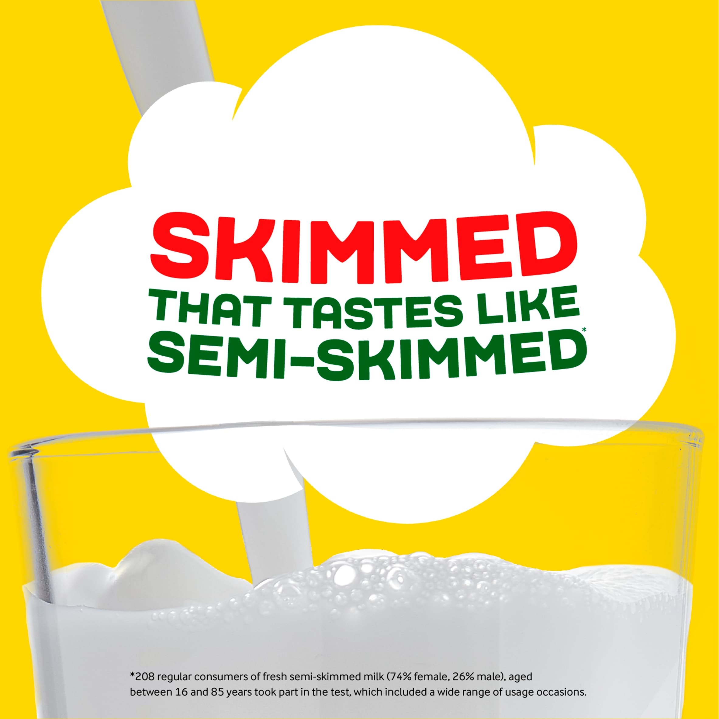 Arla BOB Skimmed Milk 1L Tastes like Semi Skimmed thumbnail 2