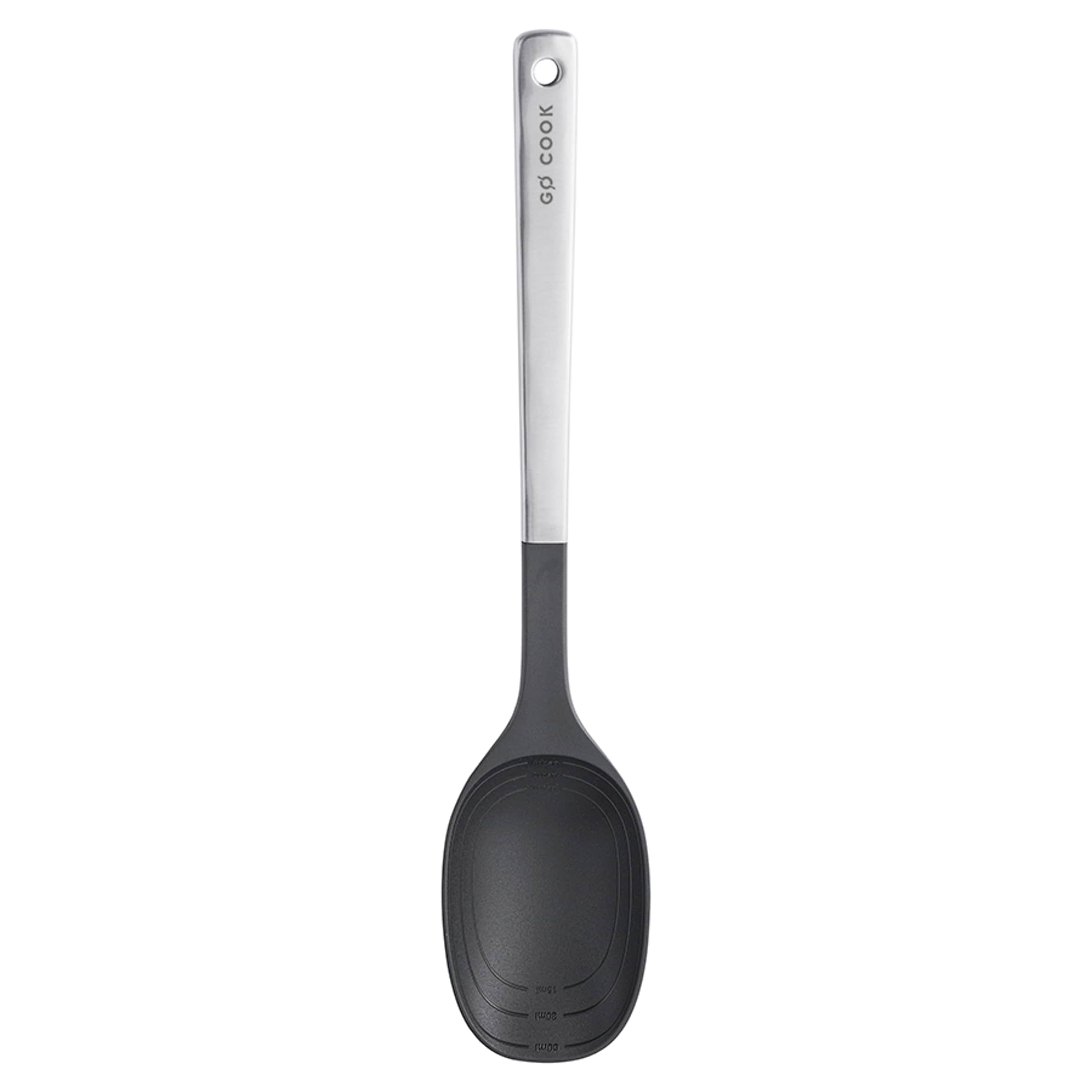 Go Cook Stainless Steel Nylon Solid Spoon