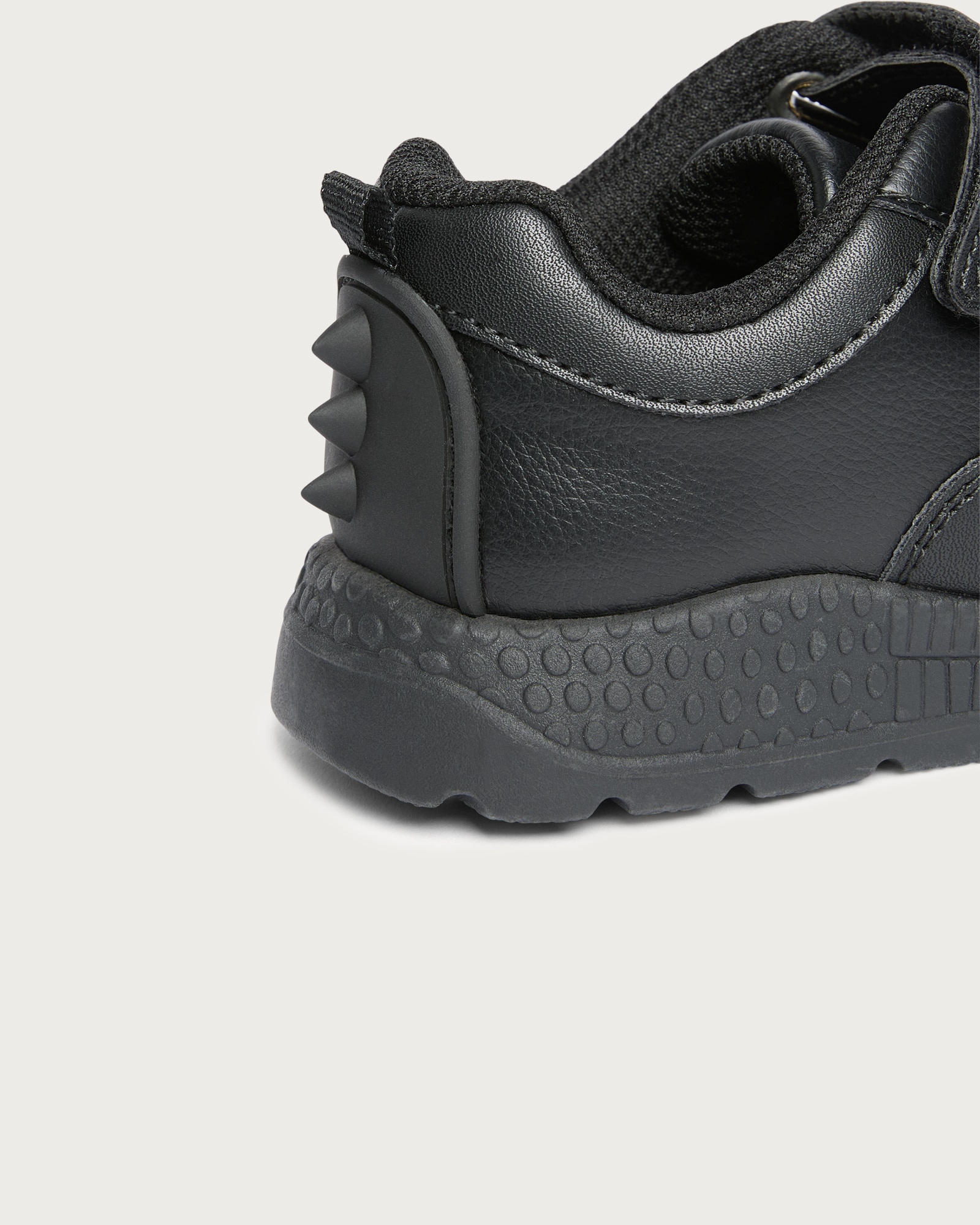 F&F School Boys Dinosaur Spike Double Strap Trainers in Black thumbnail 3