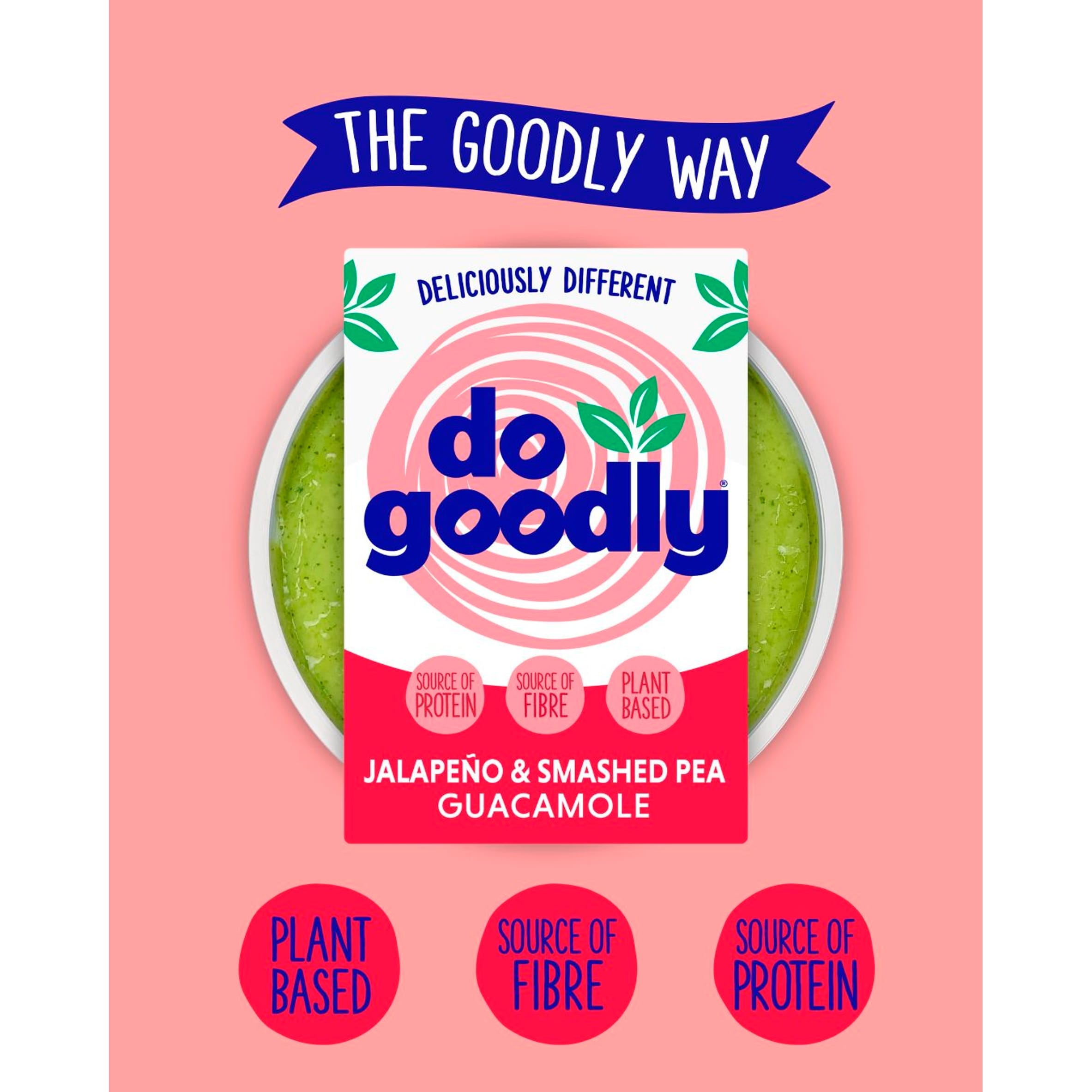 Do Goodly Jalapeno & Smashed Pea Guacamole 150g thumbnail 3