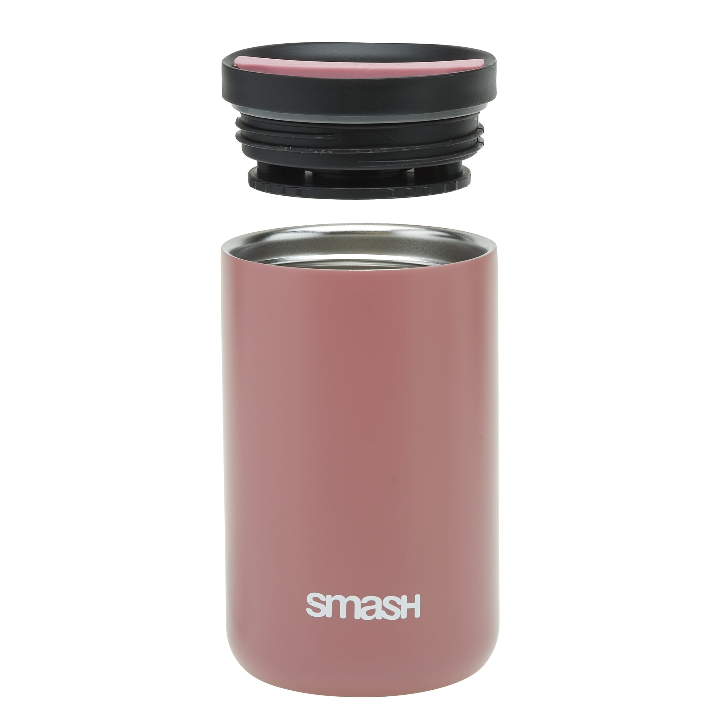 Smash Dusky Pink Twist and Lock Coffee Cup 350ml thumbnail 4
