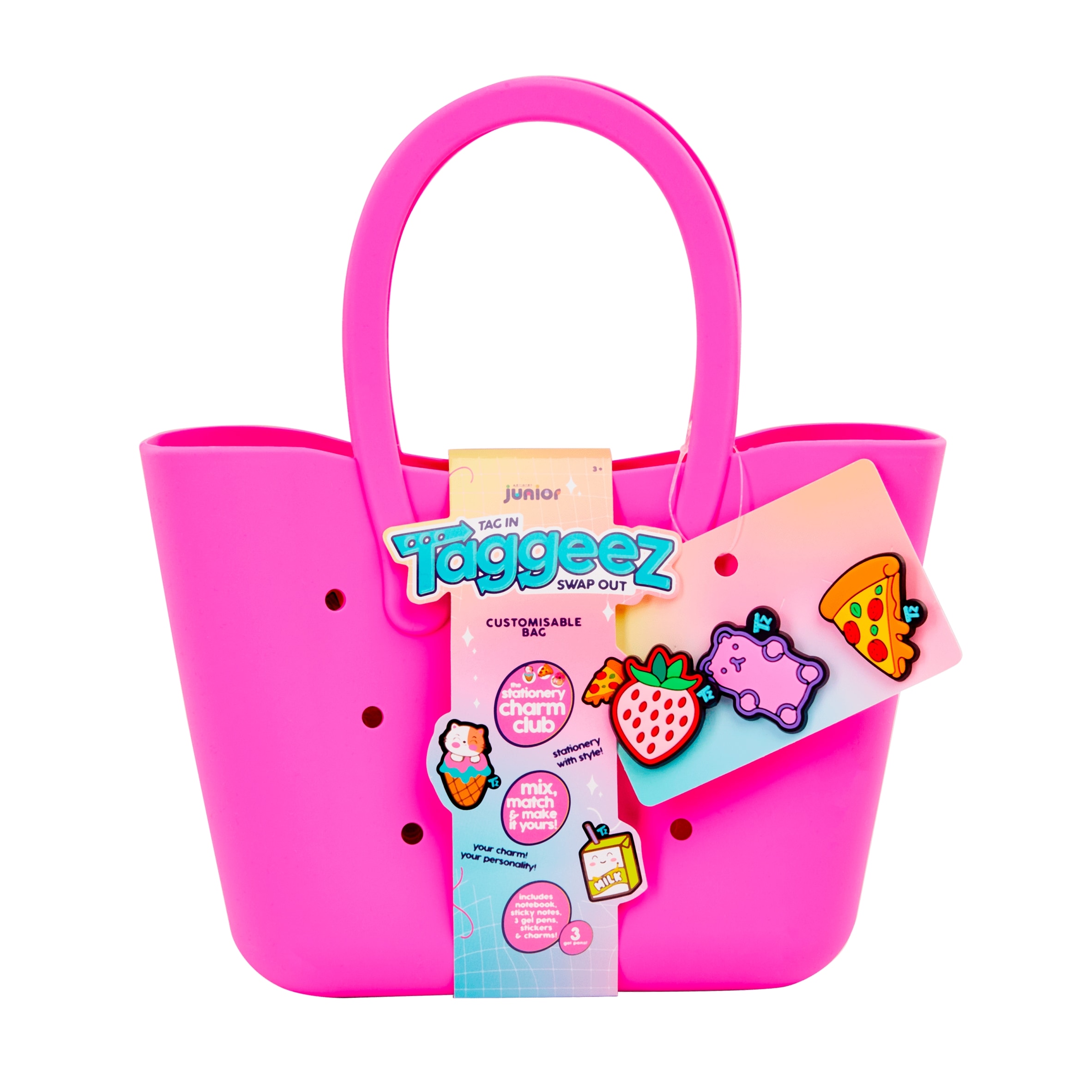 Taggeez Stationery Tote Bag Pink